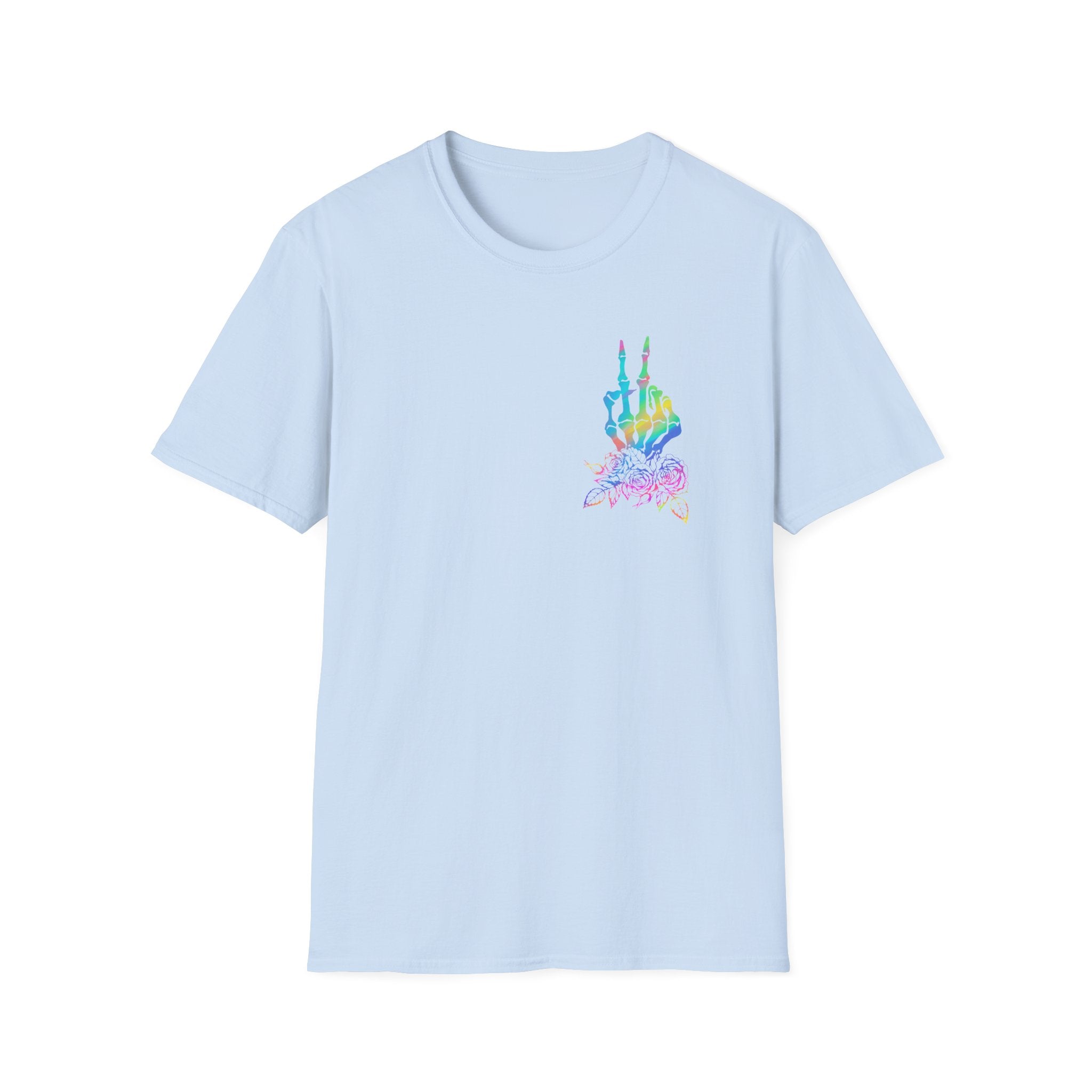 Double-sided Difficult and Talks Back T-Shirt — Colorful Skull Sailor Graphic Tee