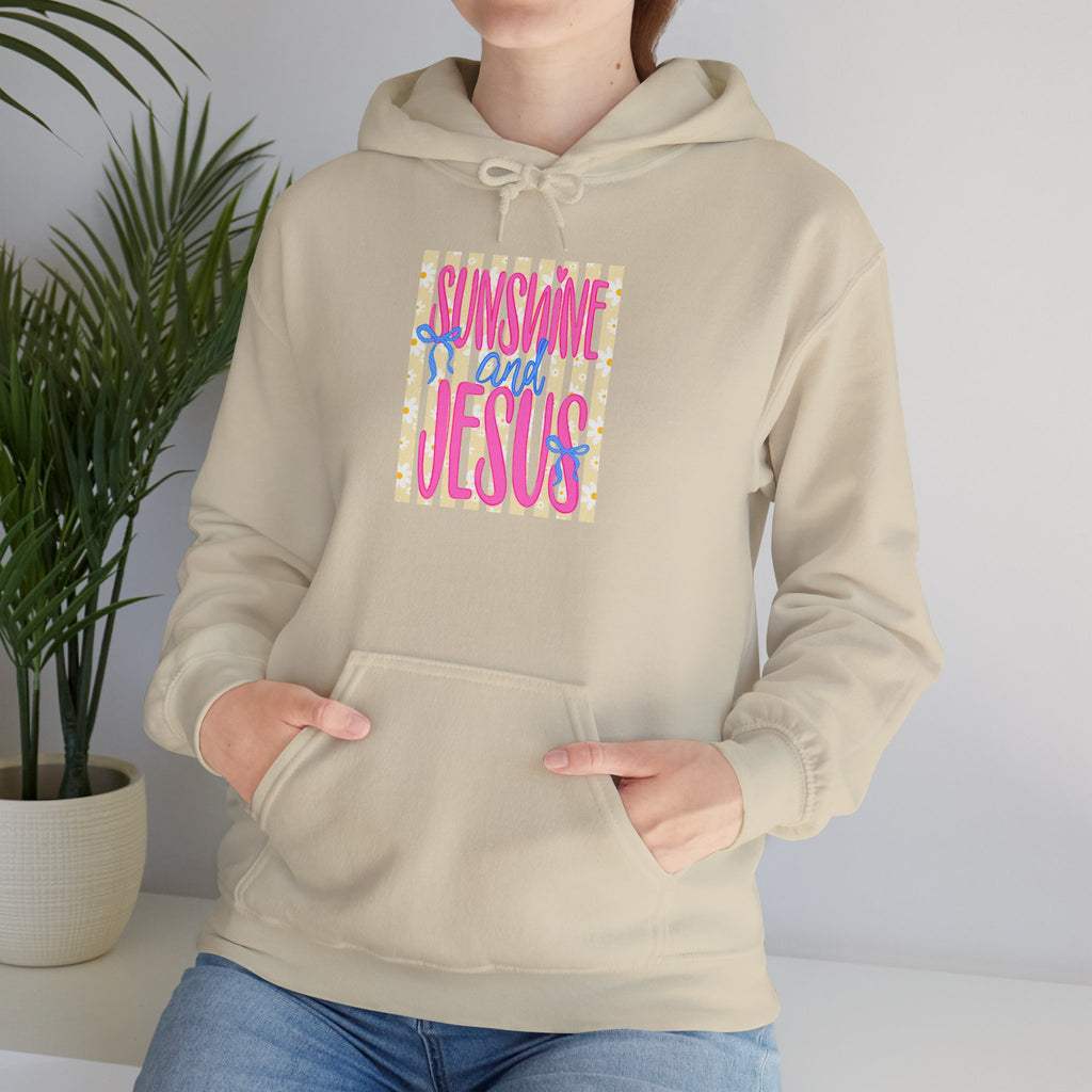 Sunshine and Jesus Hoodie – Bright Christian Faith Pullover