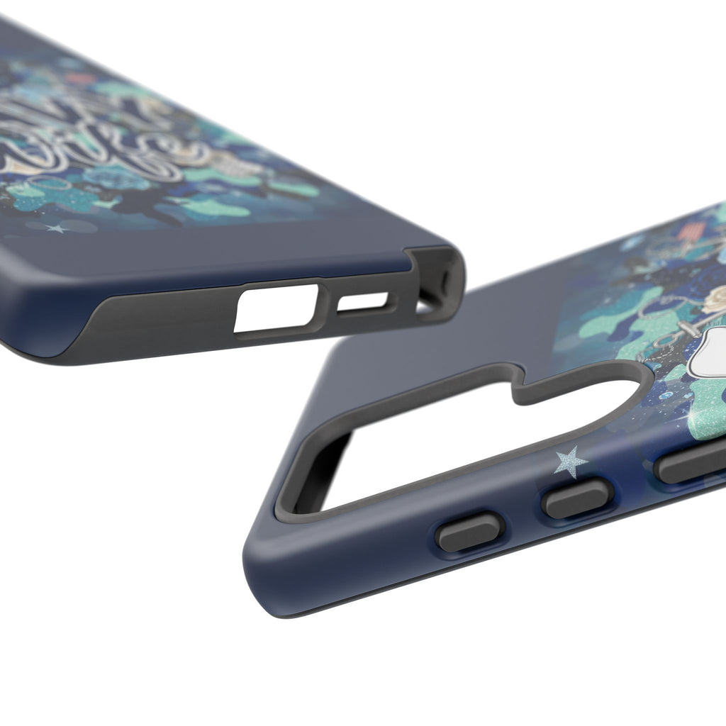 Navy Wife Tough Phone Case — Camouflage Military Tribute Protective Cover