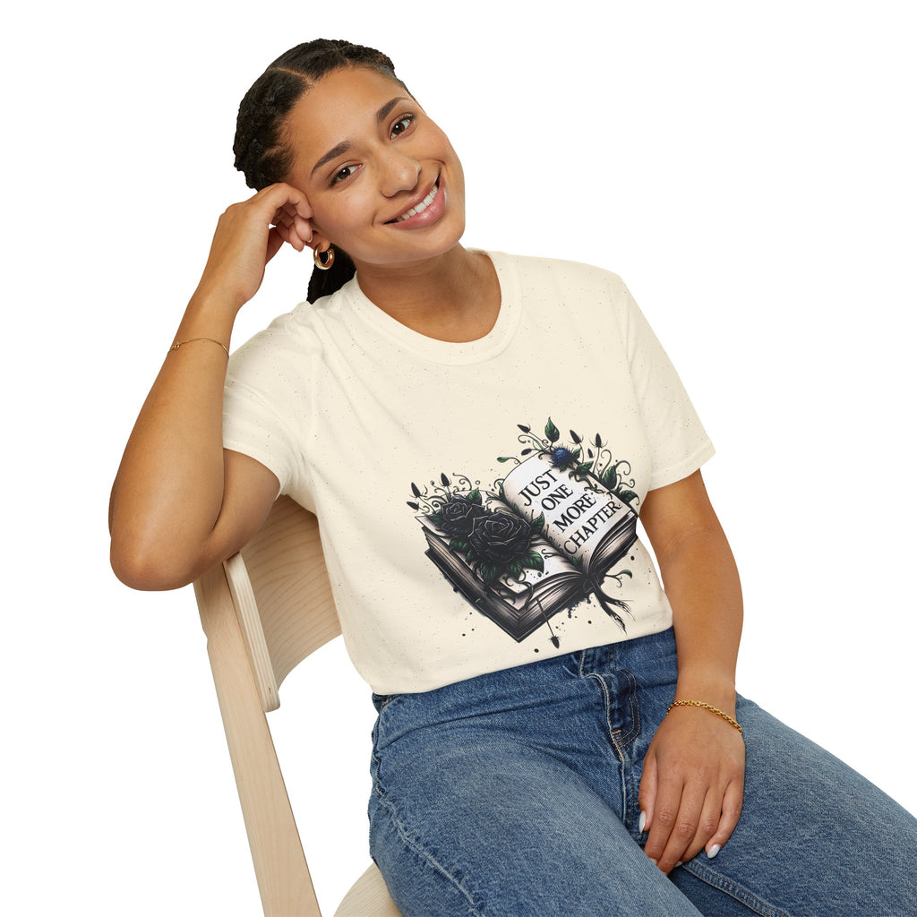 T-Shirt — "Just One More Chapter" Book Lover Tee