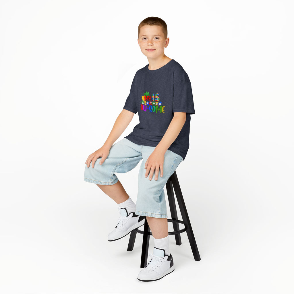 Kids Tee - "This Kid is Au-some" Colorful Autism Awareness Shirt