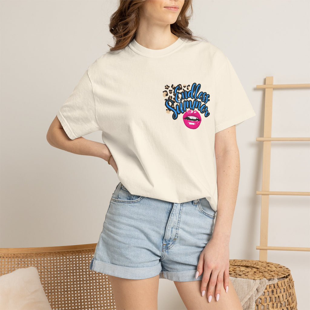 Endless Summer T-Shirt — Retro Lip & Ice Cream Graphic Tee