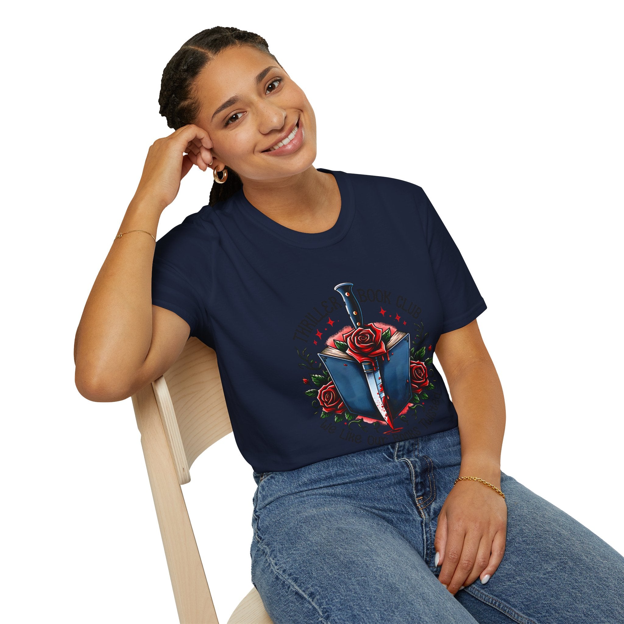 Thriller Book Club T-Shirt — “We Like Our Books Twisted” Graphic Tee