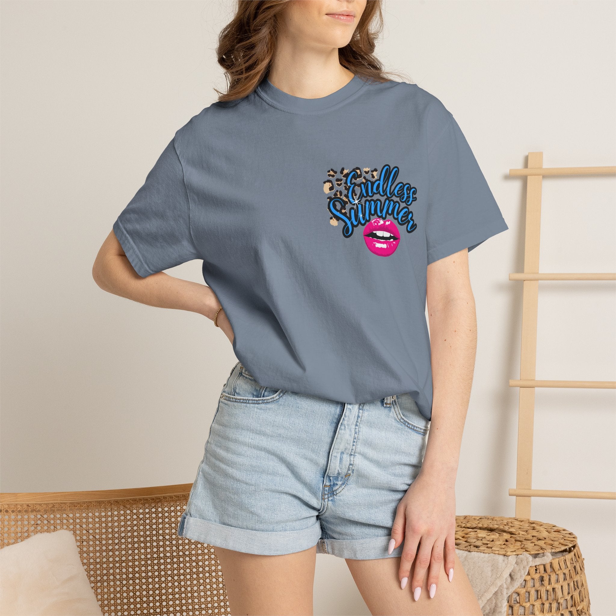 Endless Summer T-Shirt — Retro Lip & Ice Cream Graphic Tee