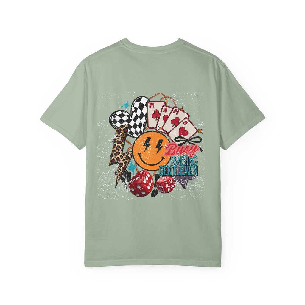 Retro Casino Smile T-Shirt – Busy Raising Hell Graphic Tee