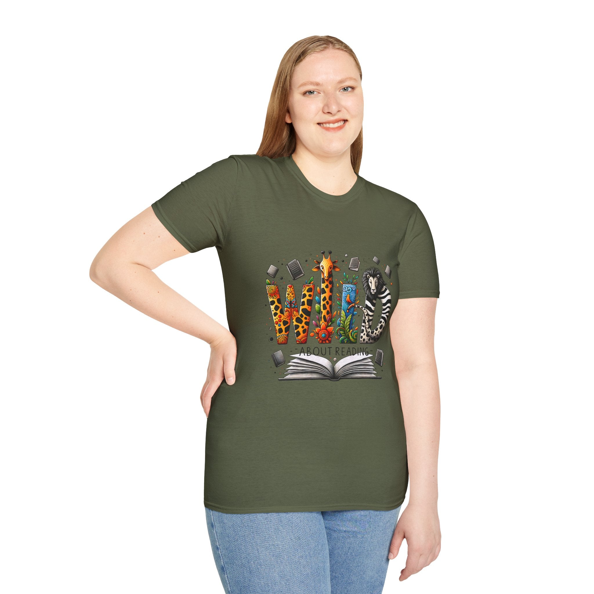 Wild About Reading T-Shirt — Kids’ Animal Alphabet Book Tee