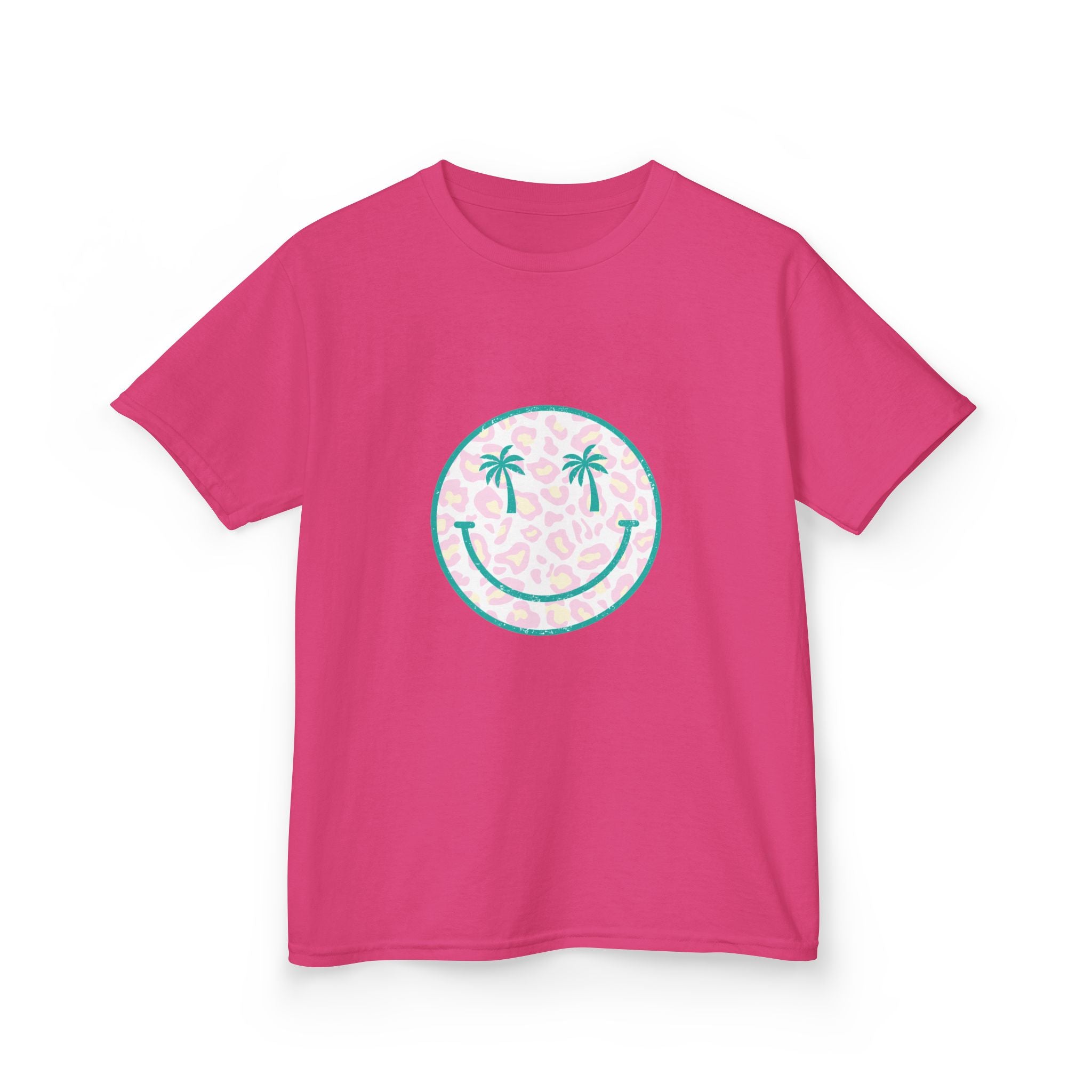 Kids Tee — Tropical Smile Palm Tree Smiley Face