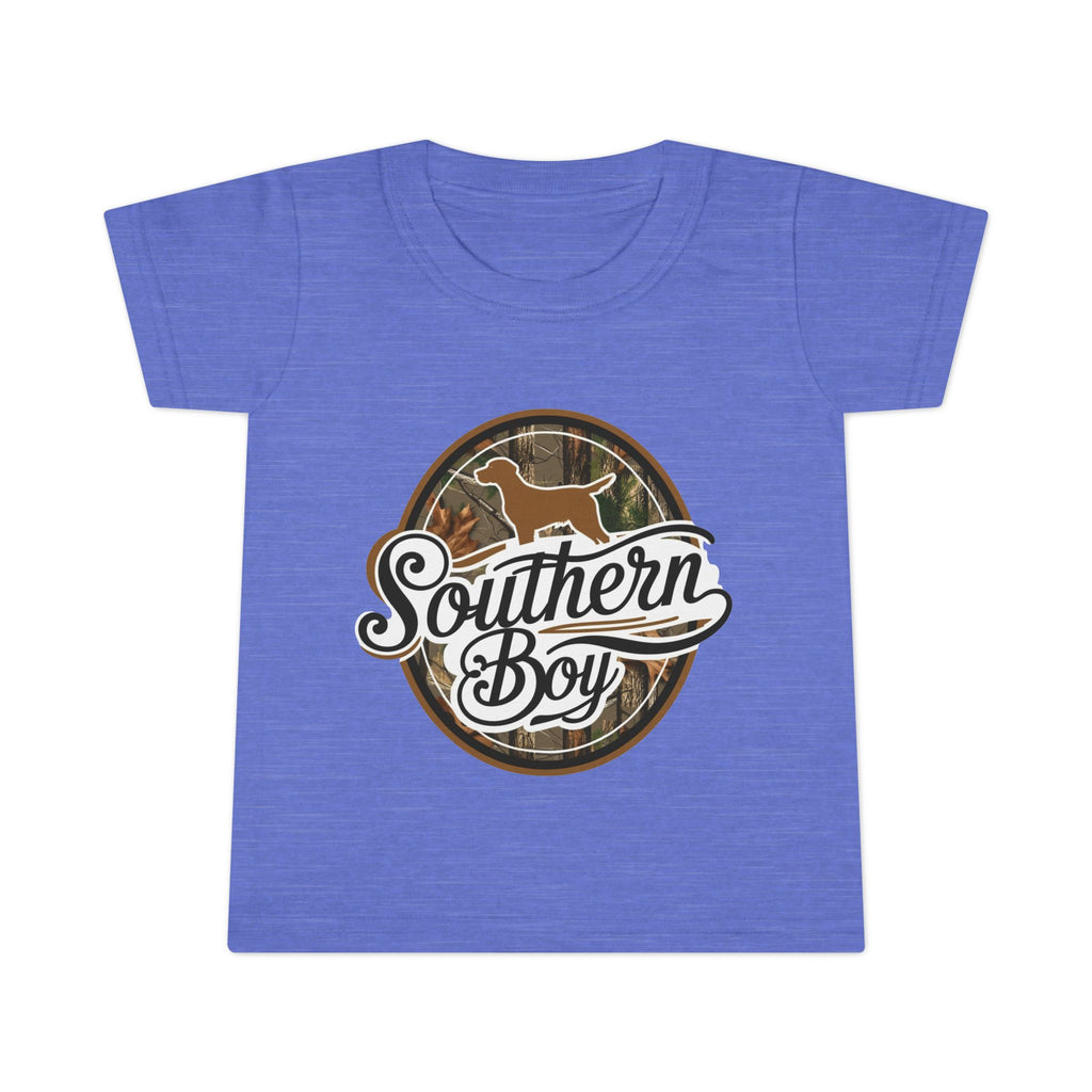 Toddler T-Shirt — "Southern Boy" Camouflage Puppy Graphic