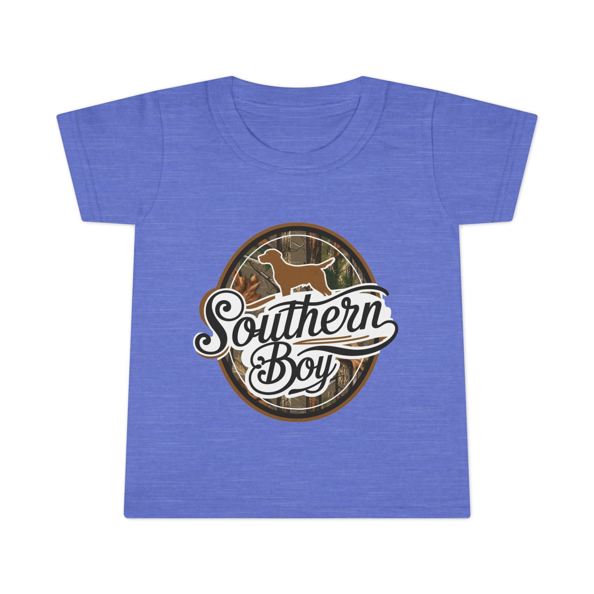 Toddler T-Shirt — "Southern Boy" Camouflage Puppy Graphic