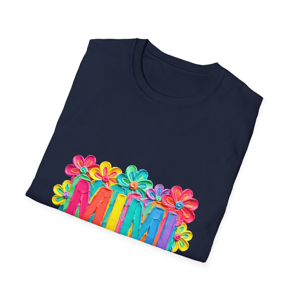 Mimi Floral Tee — Bright Colorful 'MIMI' Graphic T-Shirt