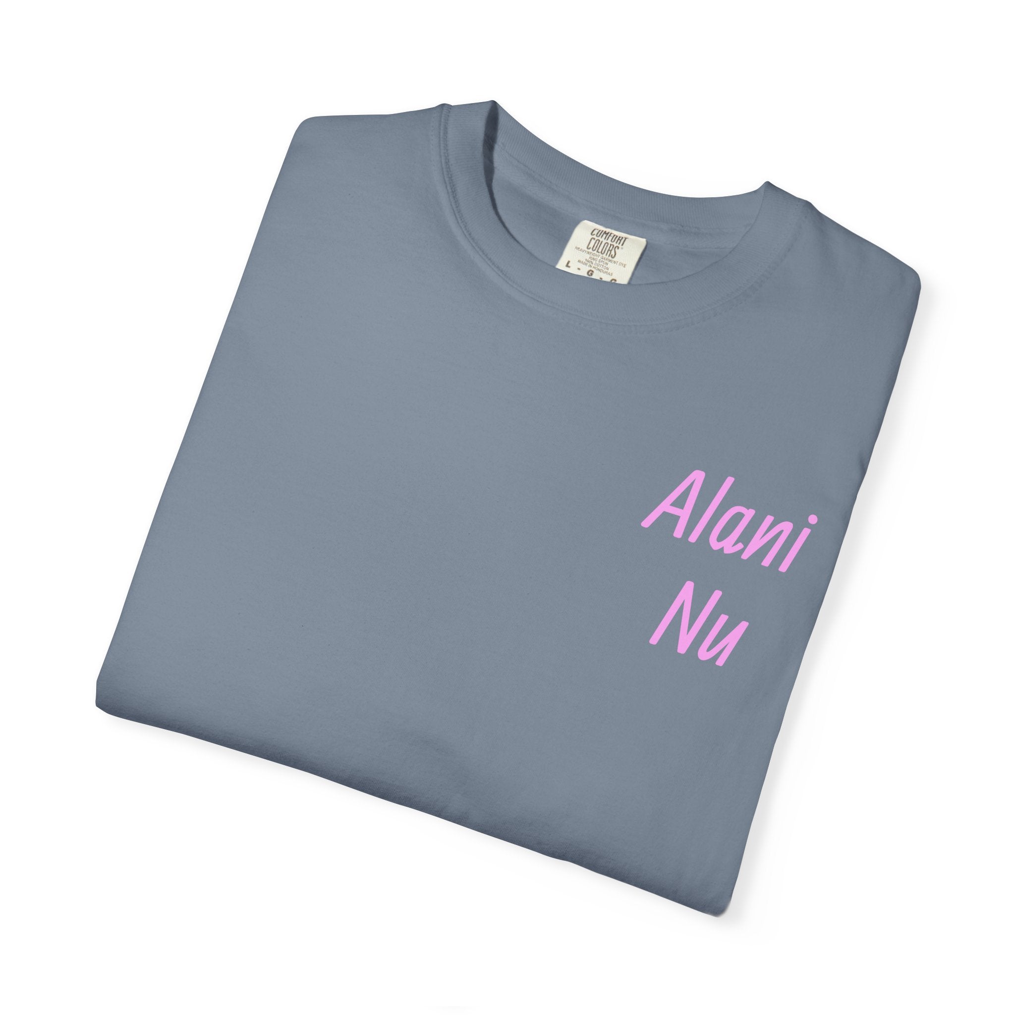 Graphic T-Shirt — Pastel 'Good Vibes' Disco Design (Alami Nu)