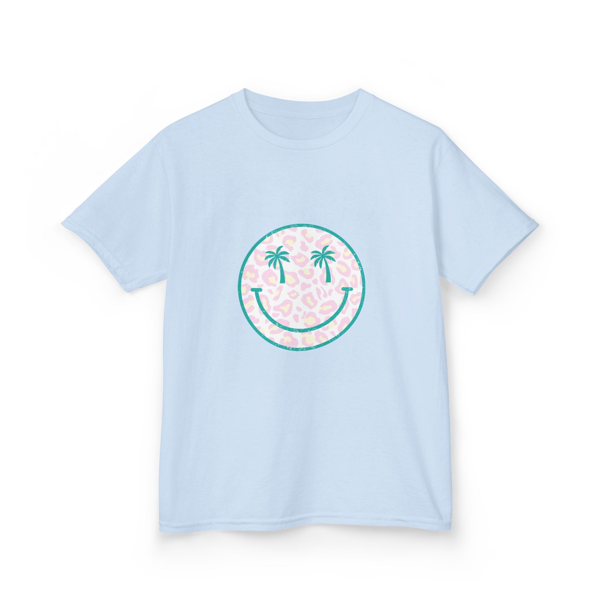 Kids Tee — Tropical Smile Palm Tree Smiley Face