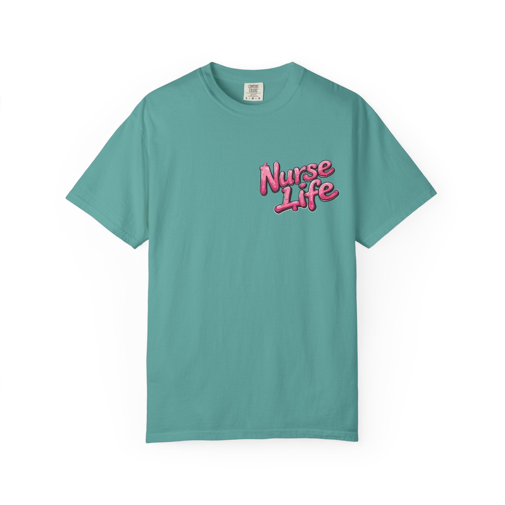 Nurse Life T-Shirt — Cute Female Nurse Watercolor Graphic Tee