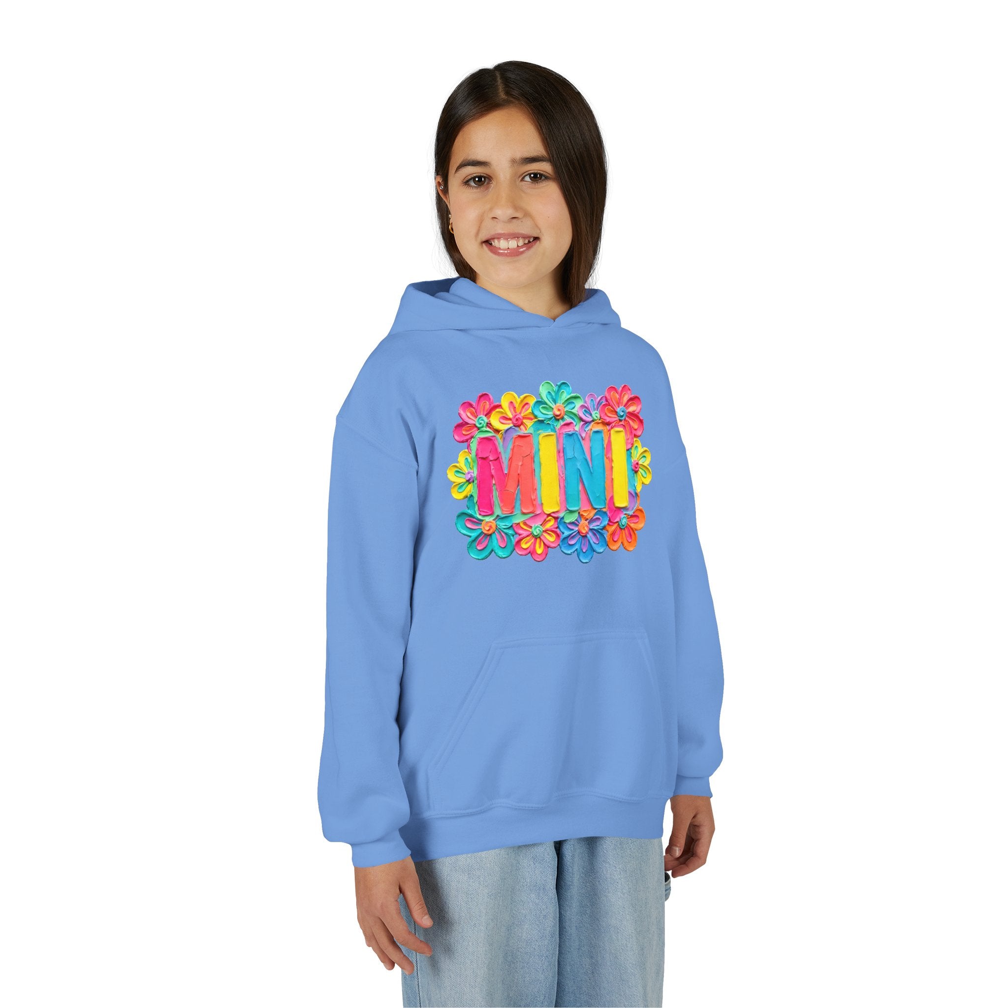 Youth Hoodie — "MINI" Colorful Floral Kids Pullover
