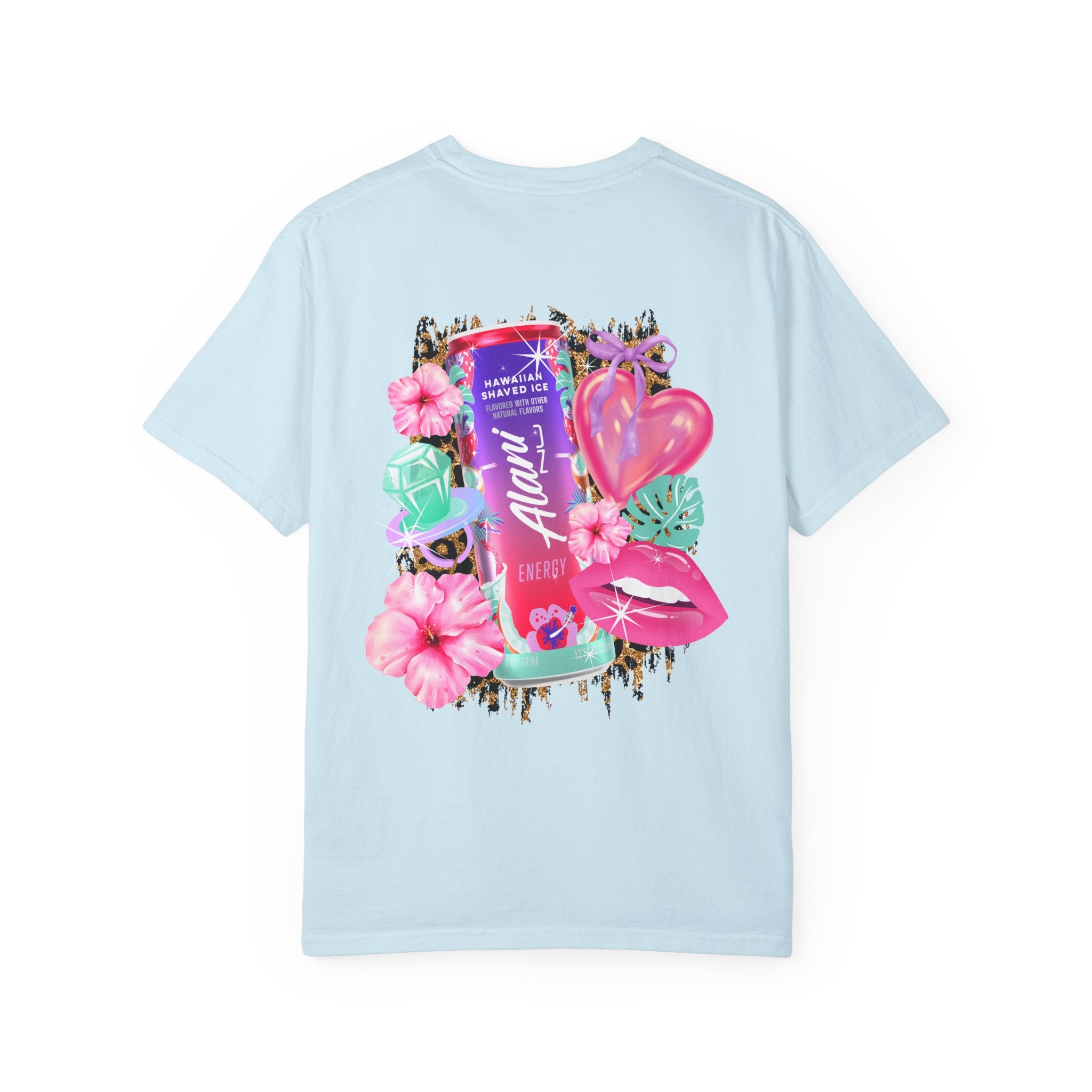 Aloha Nu Graphic T-Shirt — Tropical Hibiscus Drink Design