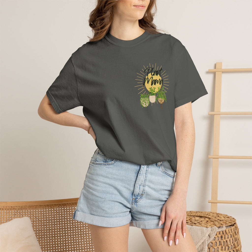 Plant Mom T‑Shirt — Botanical Graphic Tee (Front Text: "Plant Mom")