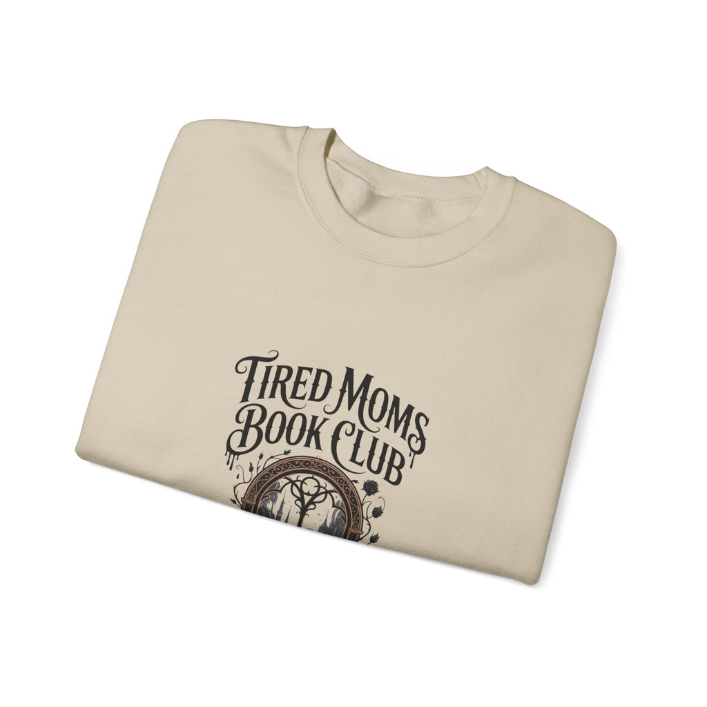 Tired Moms Book Club Sweatshirt — Cozy Reading Crewneck for Booklover Moms