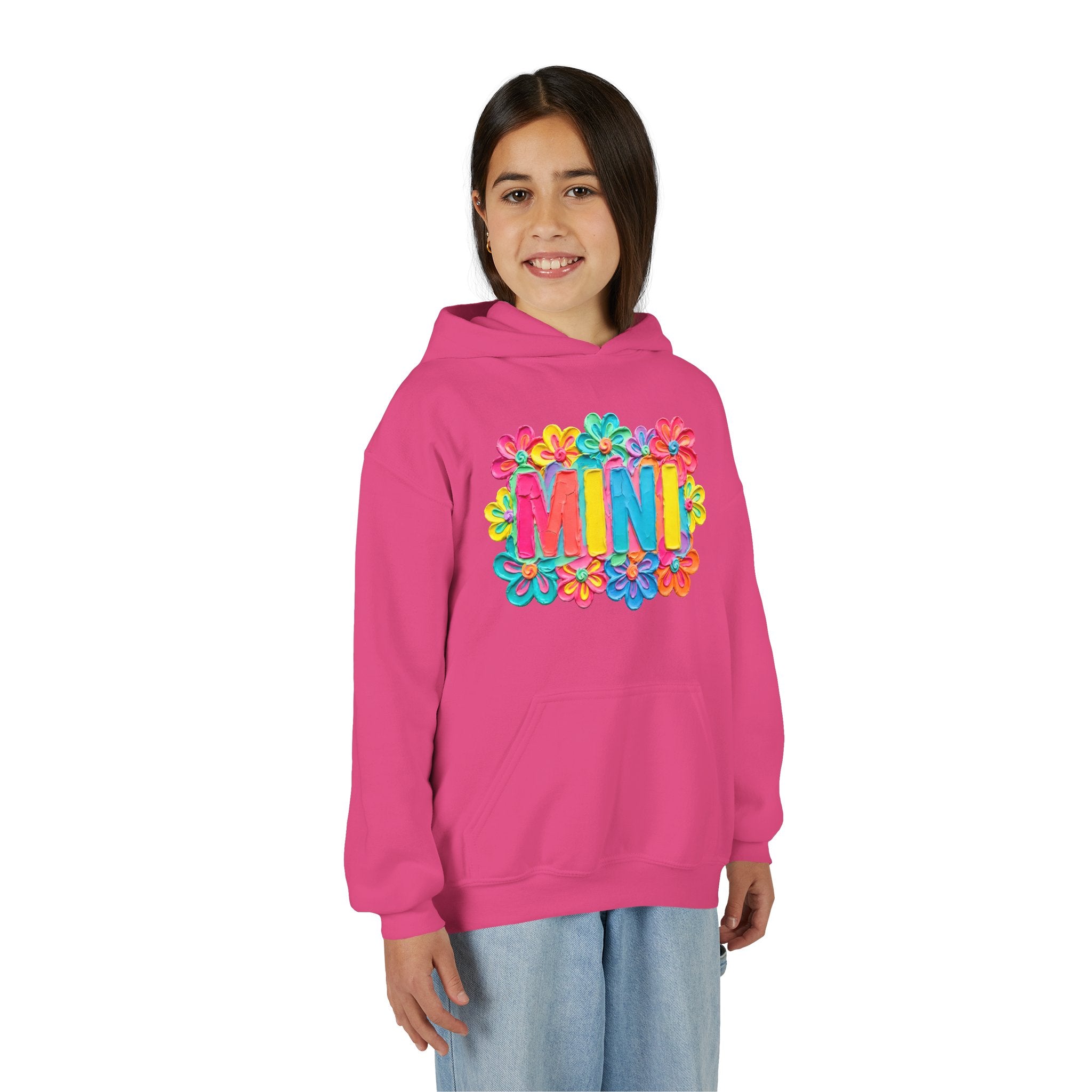 Youth Hoodie — "MINI" Colorful Floral Kids Pullover