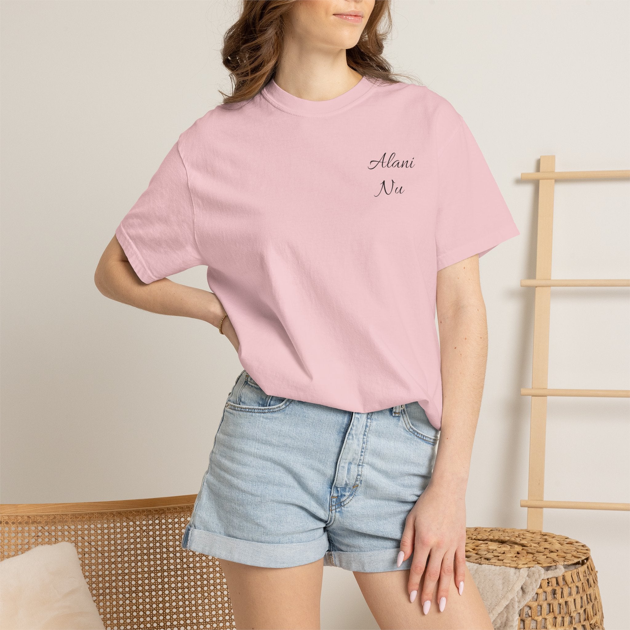 Graphic T-Shirt — Retro Tattoo Collage with 'Aloha Nui' Can