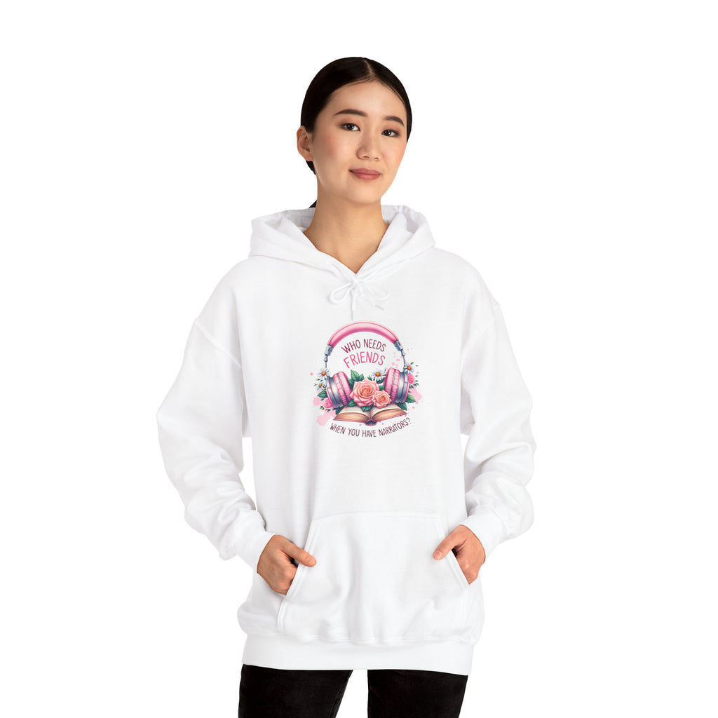 Hoodie — "You Need a Friend" Floral Comfort Pullover