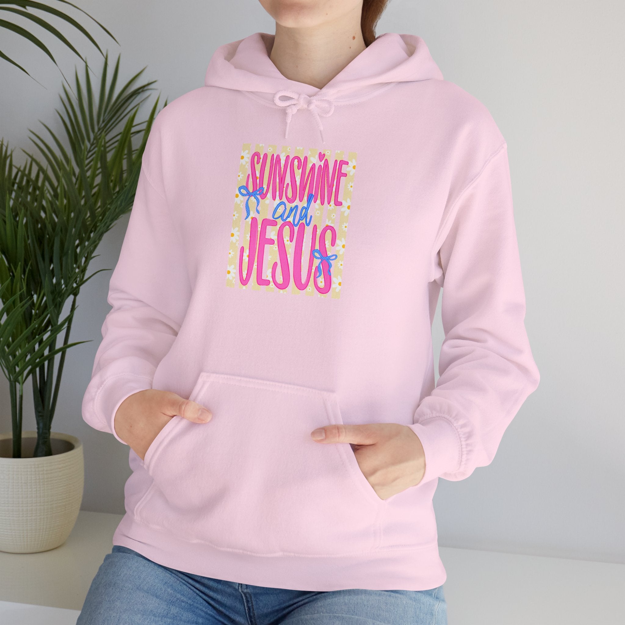 Sunshine and Jesus Hoodie – Bright Christian Faith Pullover