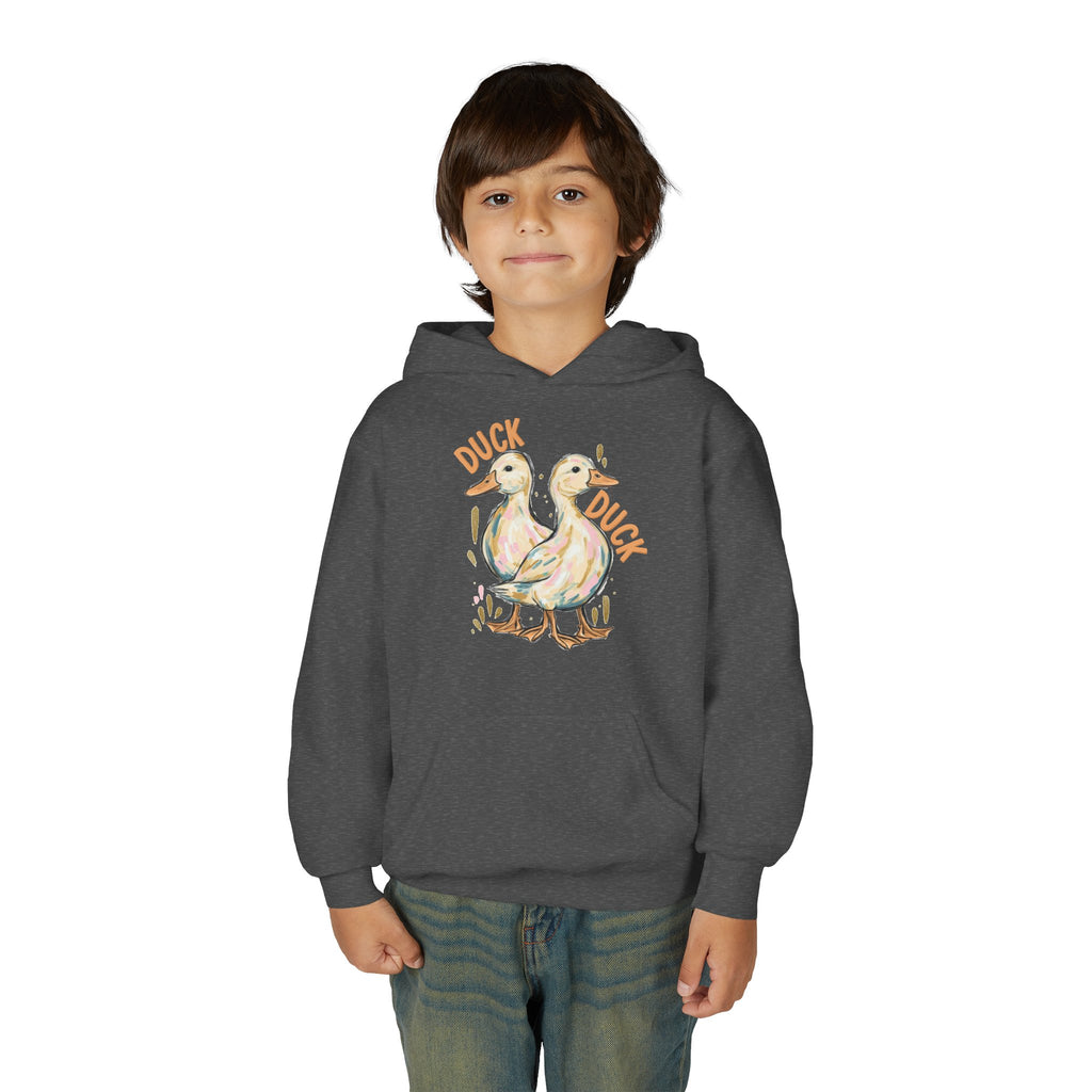 Youth Hoodie — Cute 'Duck Duck Goose' Watercolor Ducks Pullover