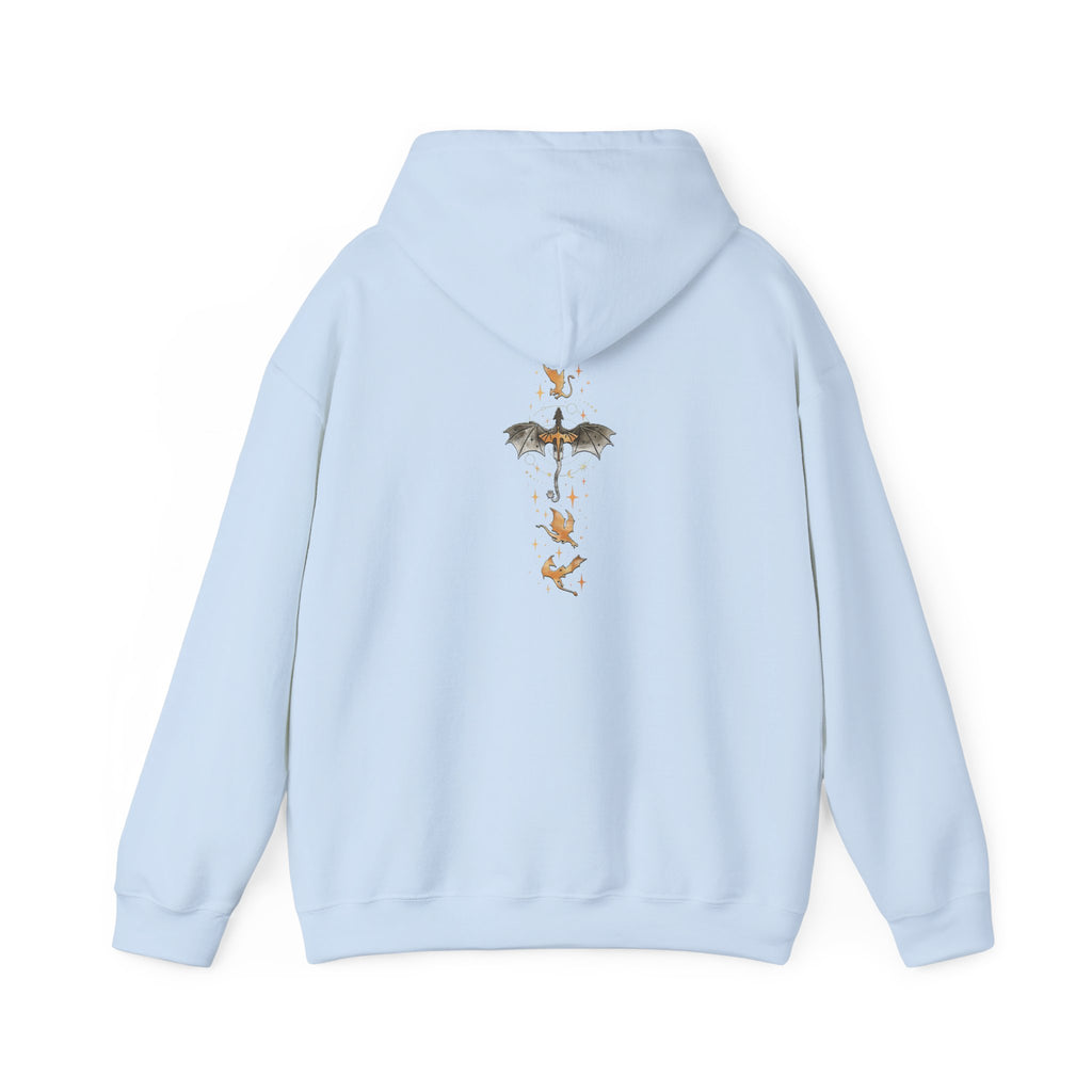 Bookish Bat Hoodie — Vintage Flying Books Graphic Pullover