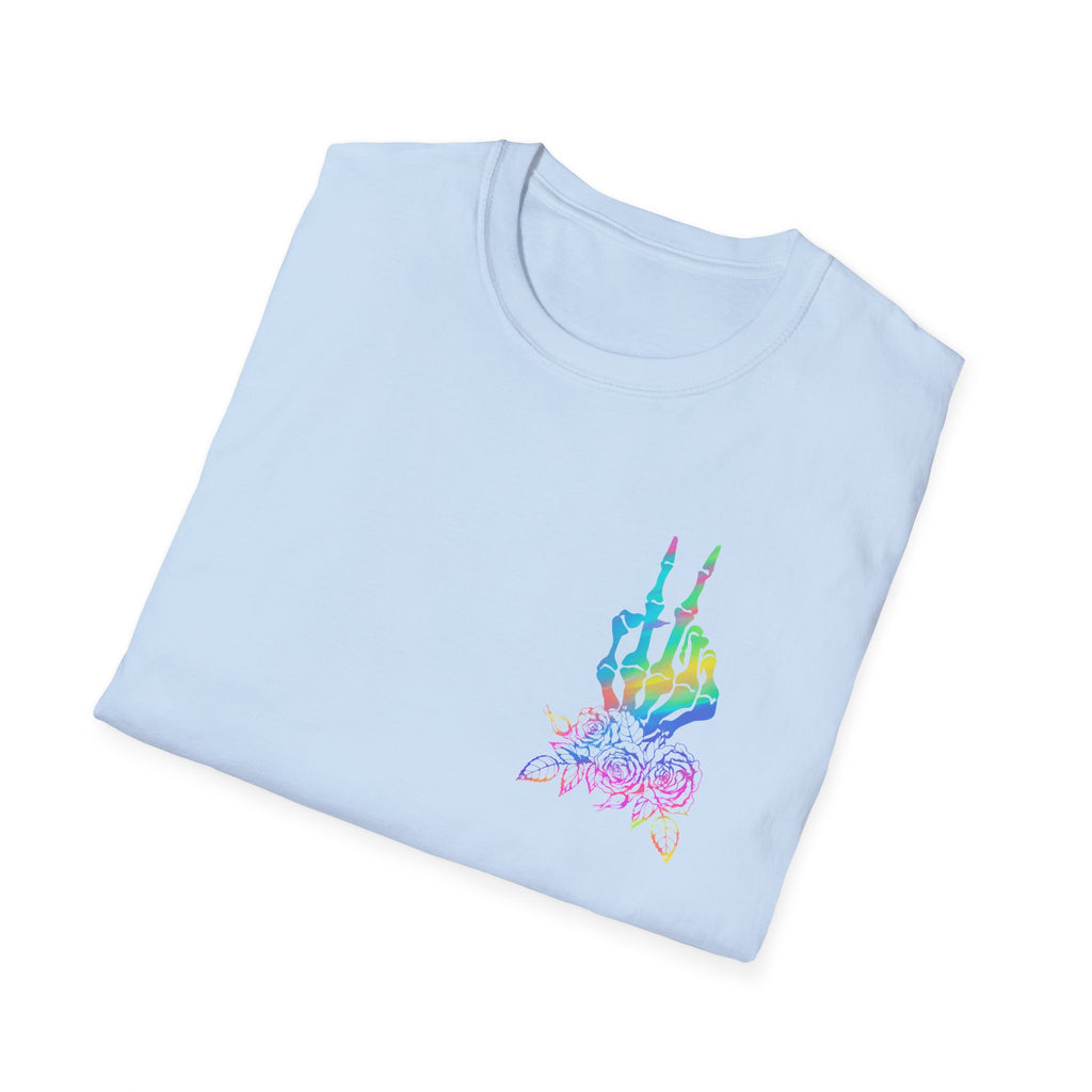 Double-sided Difficult and Talks Back T-Shirt — Colorful Skull Sailor Graphic Tee