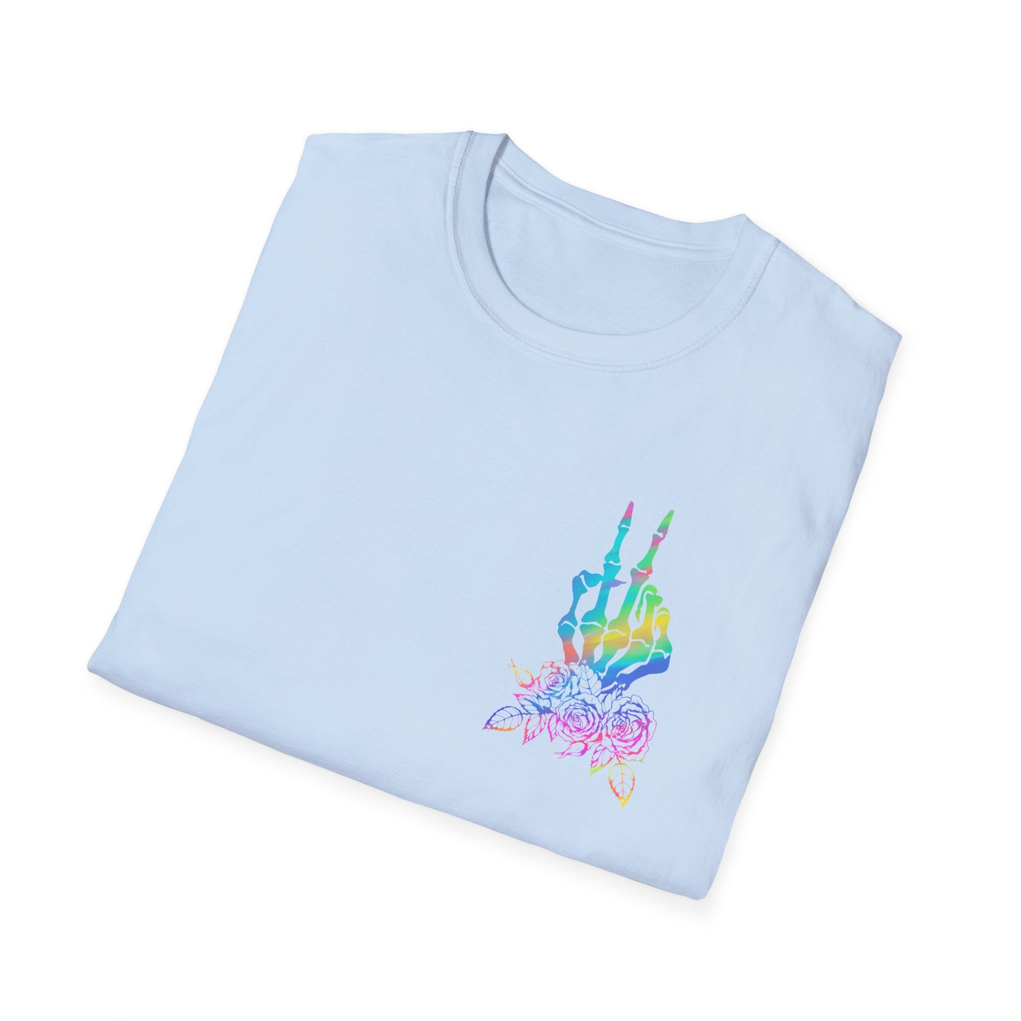 Double-sided Difficult and Talks Back T-Shirt — Colorful Skull Sailor Graphic Tee