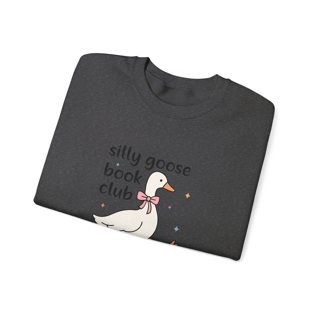Silly Goose Book Club Sweatshirt — Cute Reading Crewneck