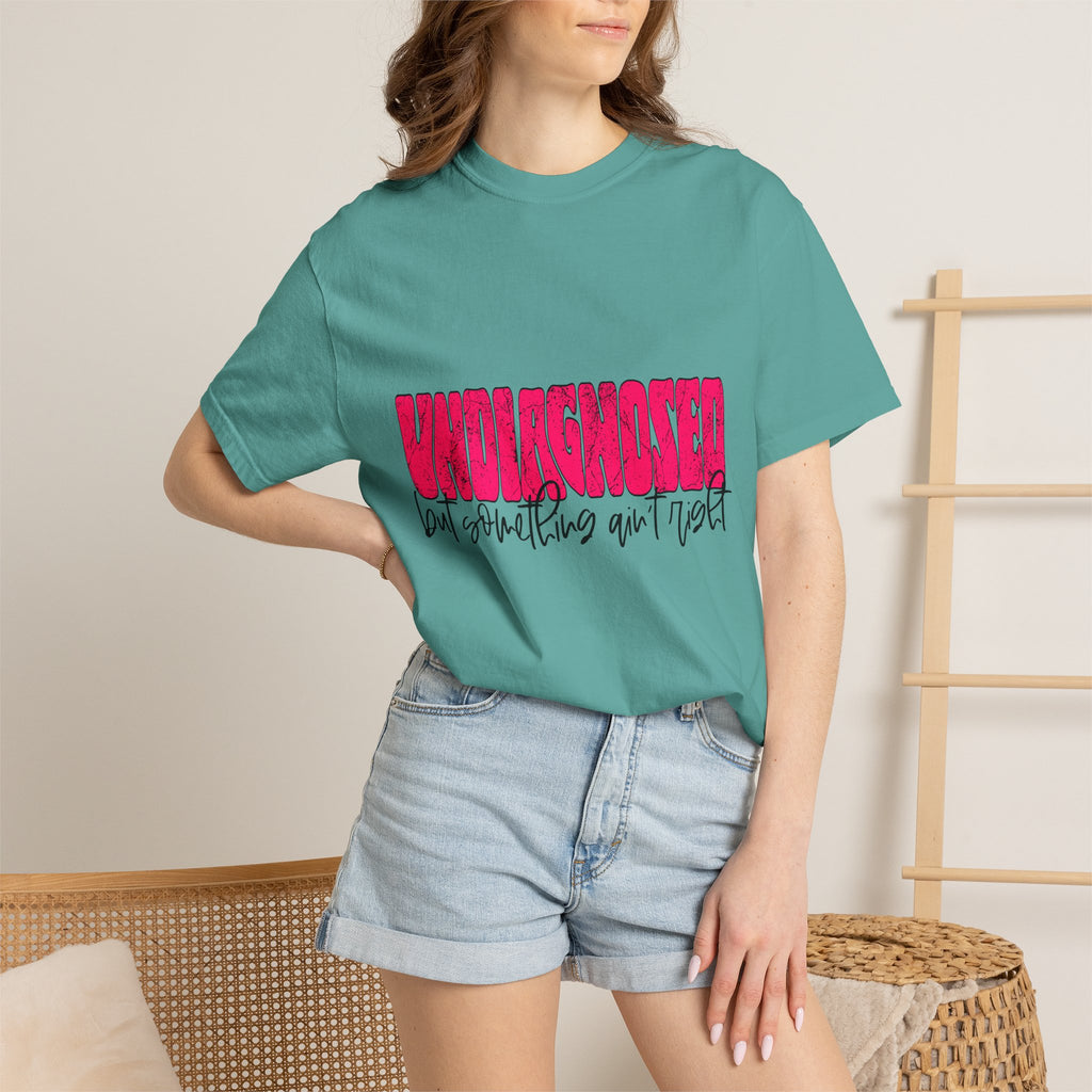 Undiagnosed T-Shirt — Bold Pink Graphic "Undiagnosed (but something ain't right)" Casual Tee