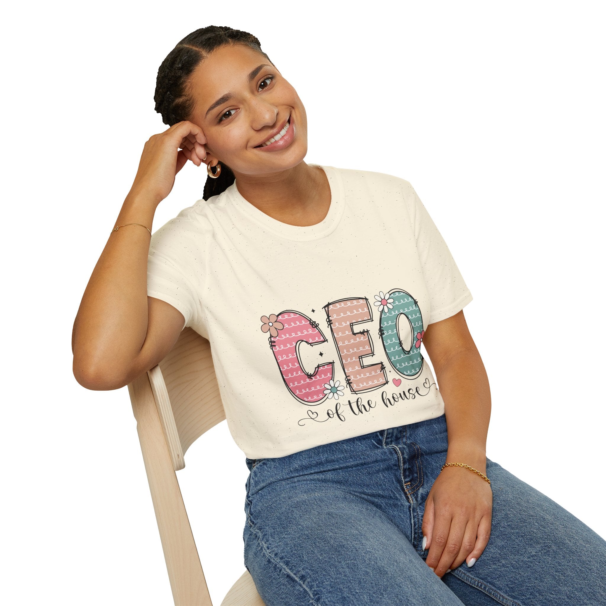 CEO of the House T-Shirt — Cute Pastel Mom/Wife Family Humor Tee