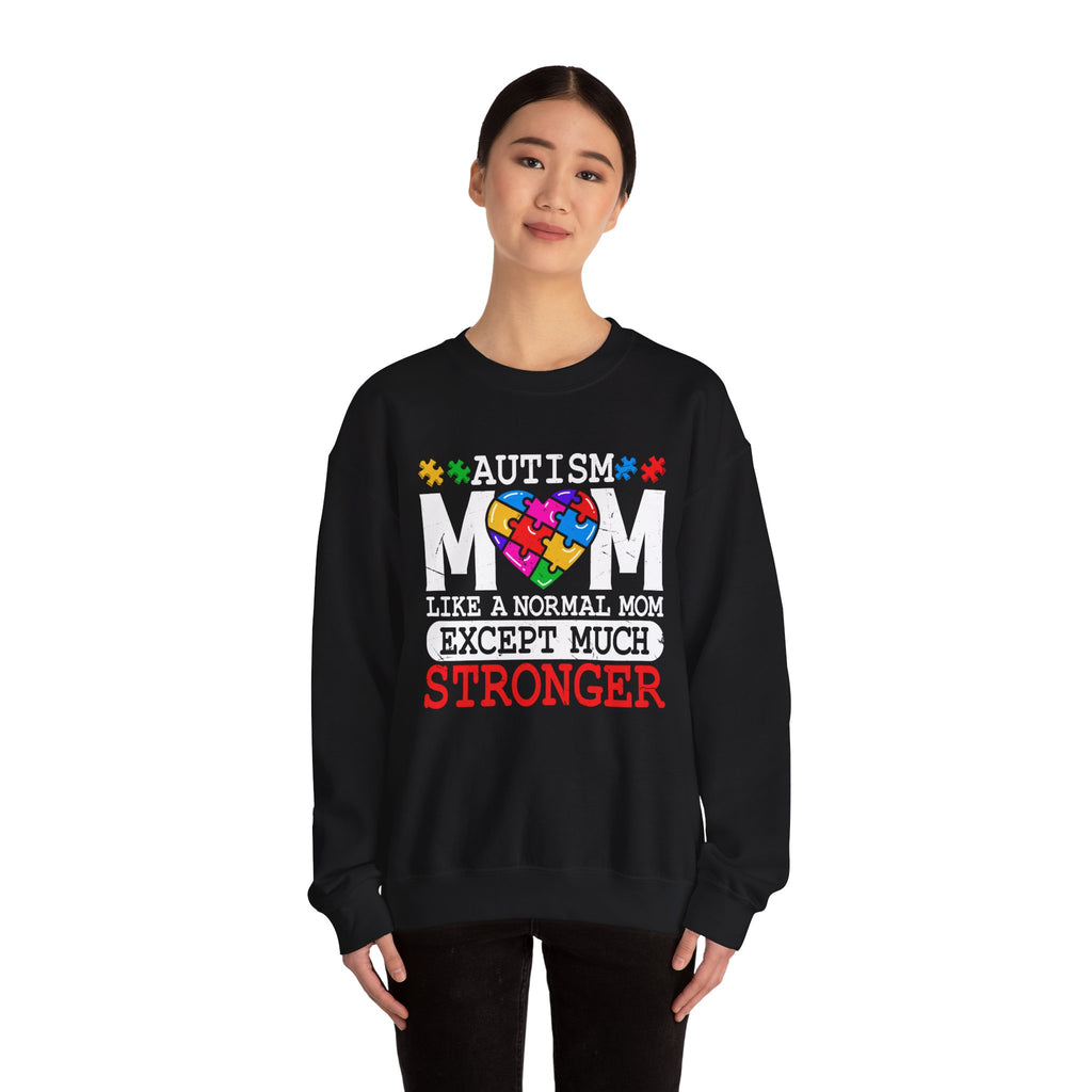 Autism Puzzle Heart Sweatshirt — STRONGER Support Crewneck