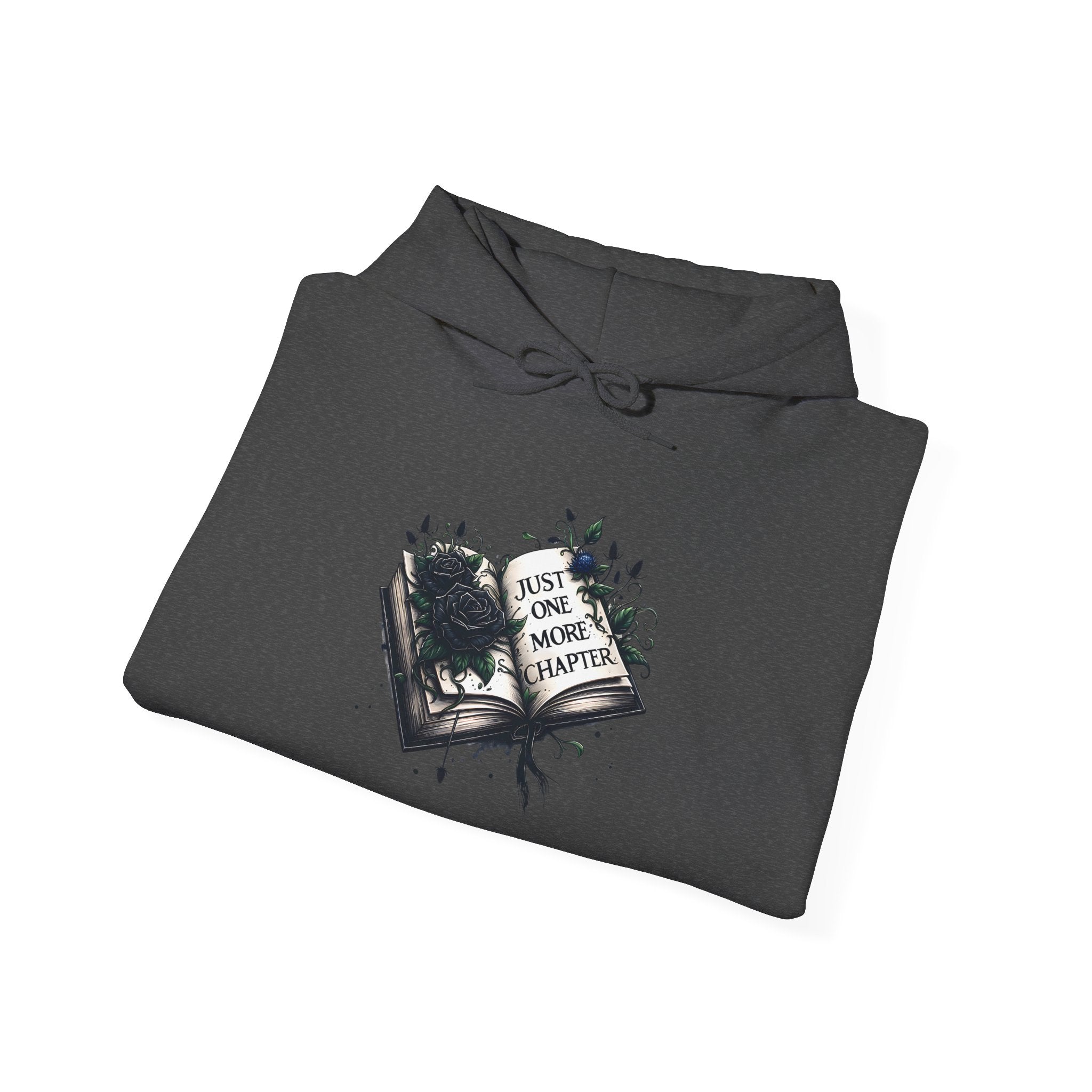 Hoodie — Open Book Illustration 'Read More Books' Cozy Literary Sweatshirt
