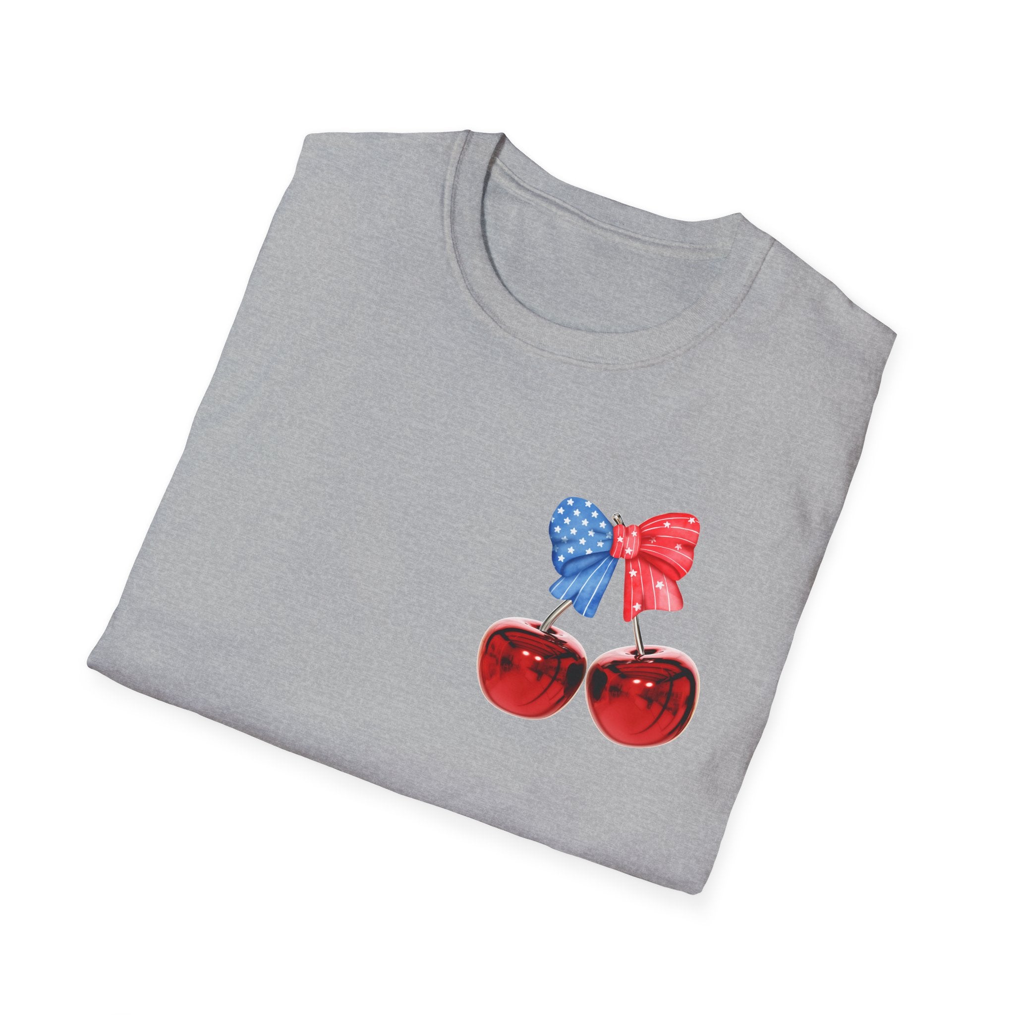 Patriotic Cherry Graphic T-Shirt