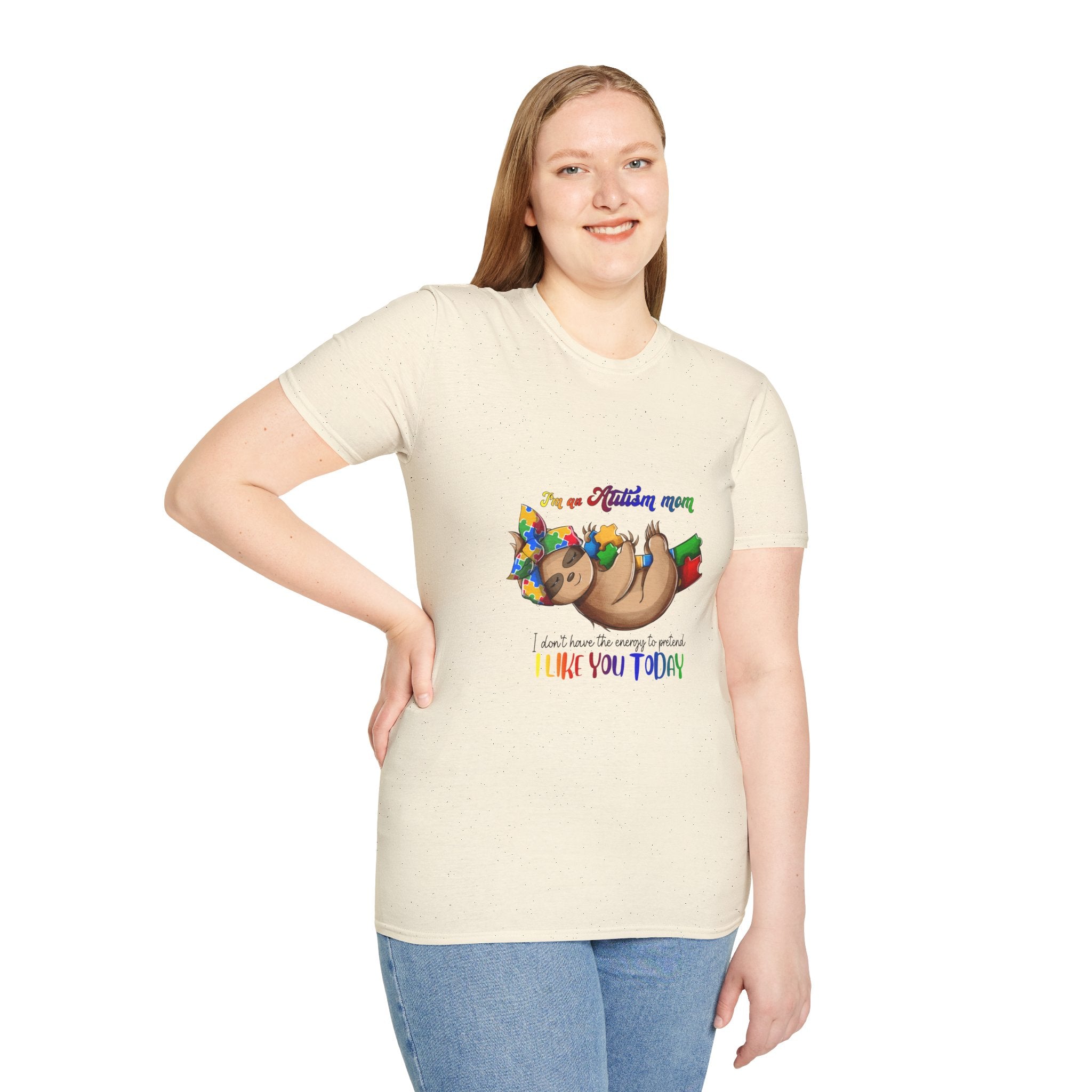 Sloth Pride T-Shirt — "I’m a Flirtin' Mama, I don’t have to be perfect, I make you today" Cute Rainbow Relaxed Tee