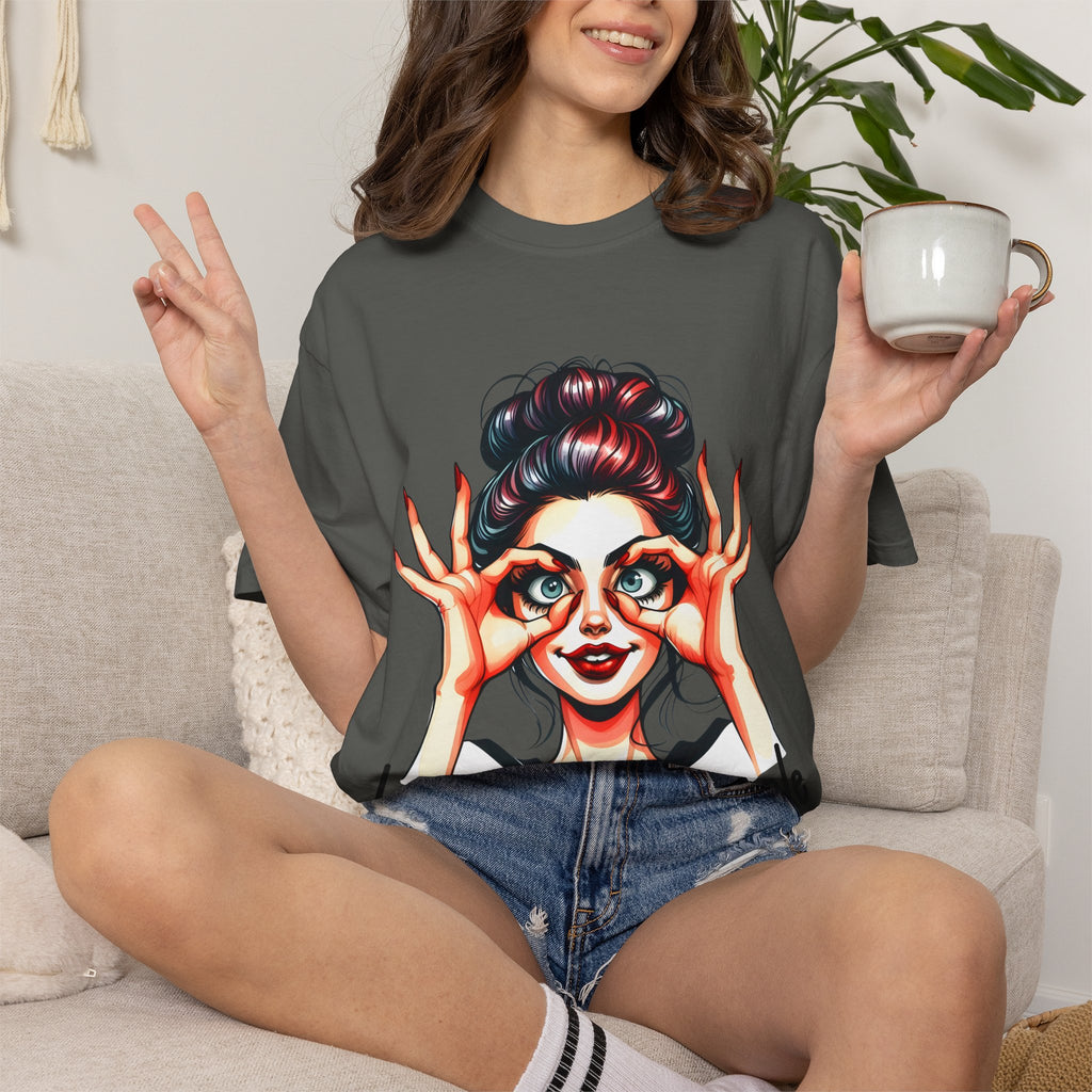 I See Stupid People T-Shirt — Funny Retro Woman Graphic Tee