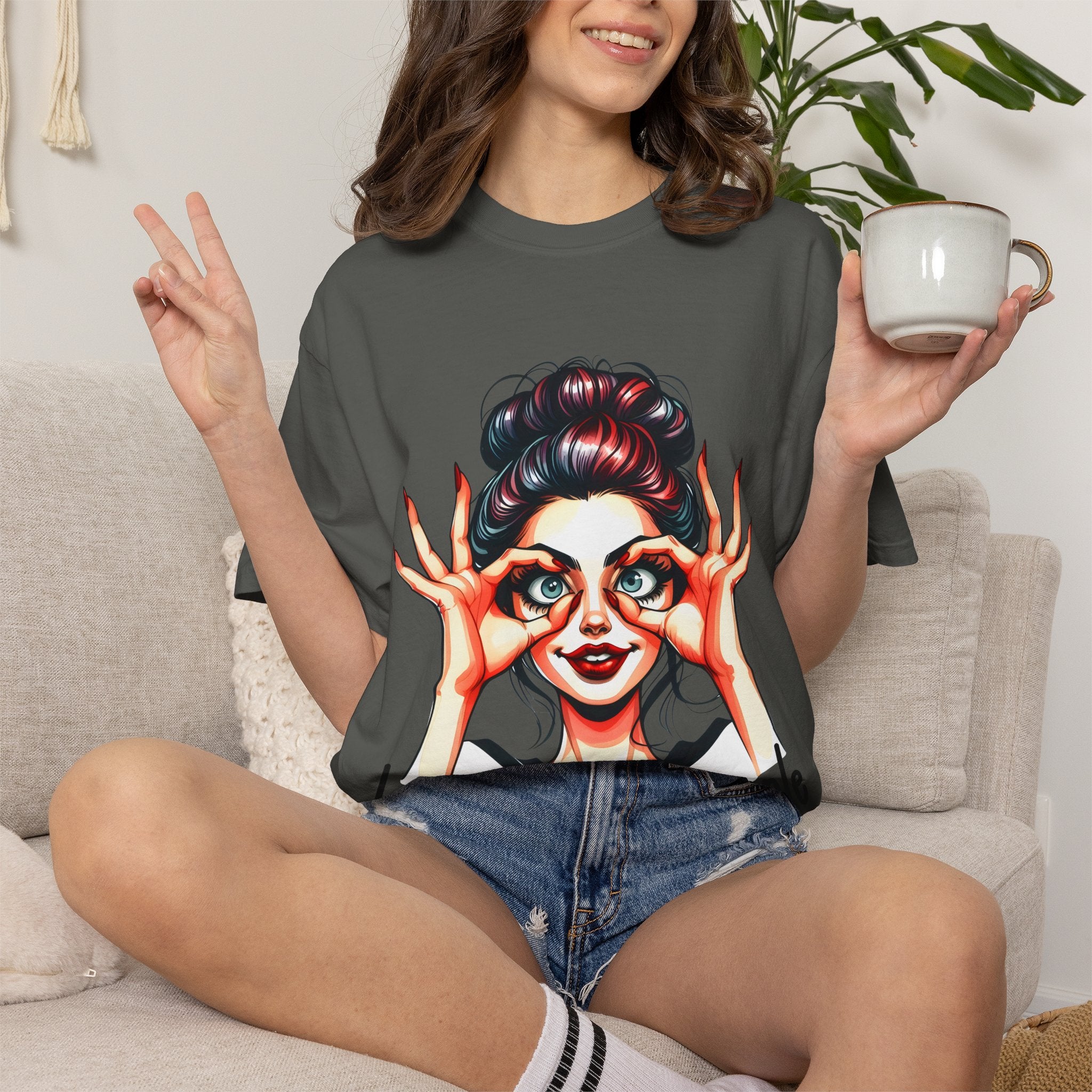 I See Stupid People T-Shirt — Funny Retro Woman Graphic Tee