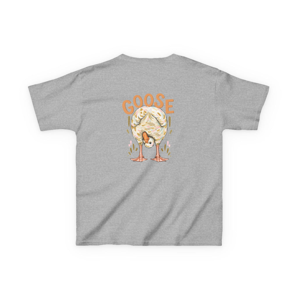 Kids Tee — Cute Duck & Goose Illustration ("Duck Duck" Front, "Goose" Back)