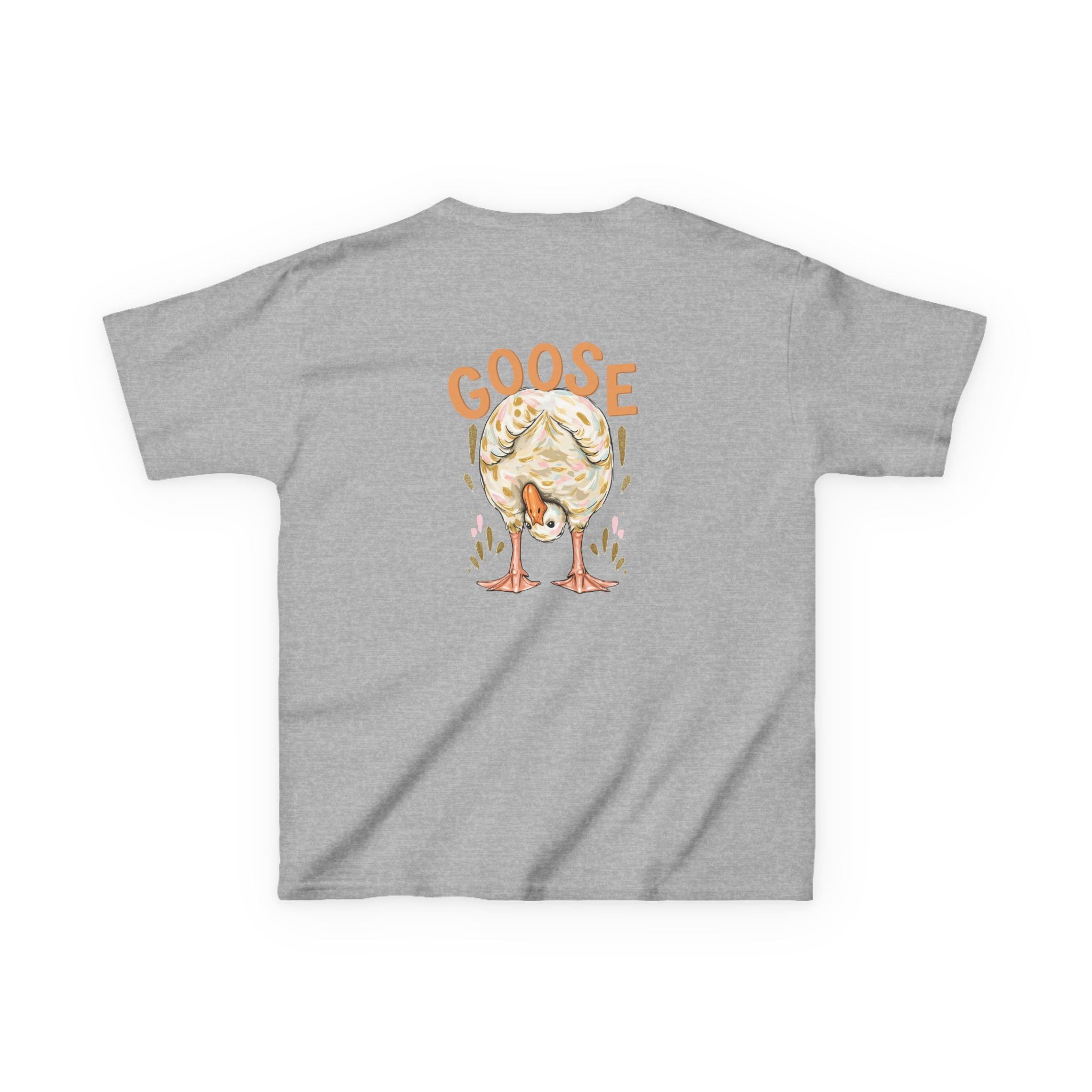 Kids Tee — Cute Duck & Goose Illustration ("Duck Duck" Front, "Goose" Back)