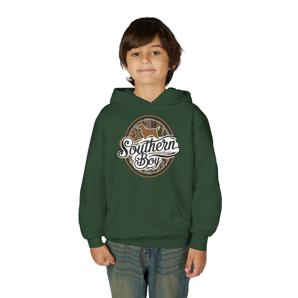 Youth Hoodie - "Southern Boy" Vintage Camo Logo