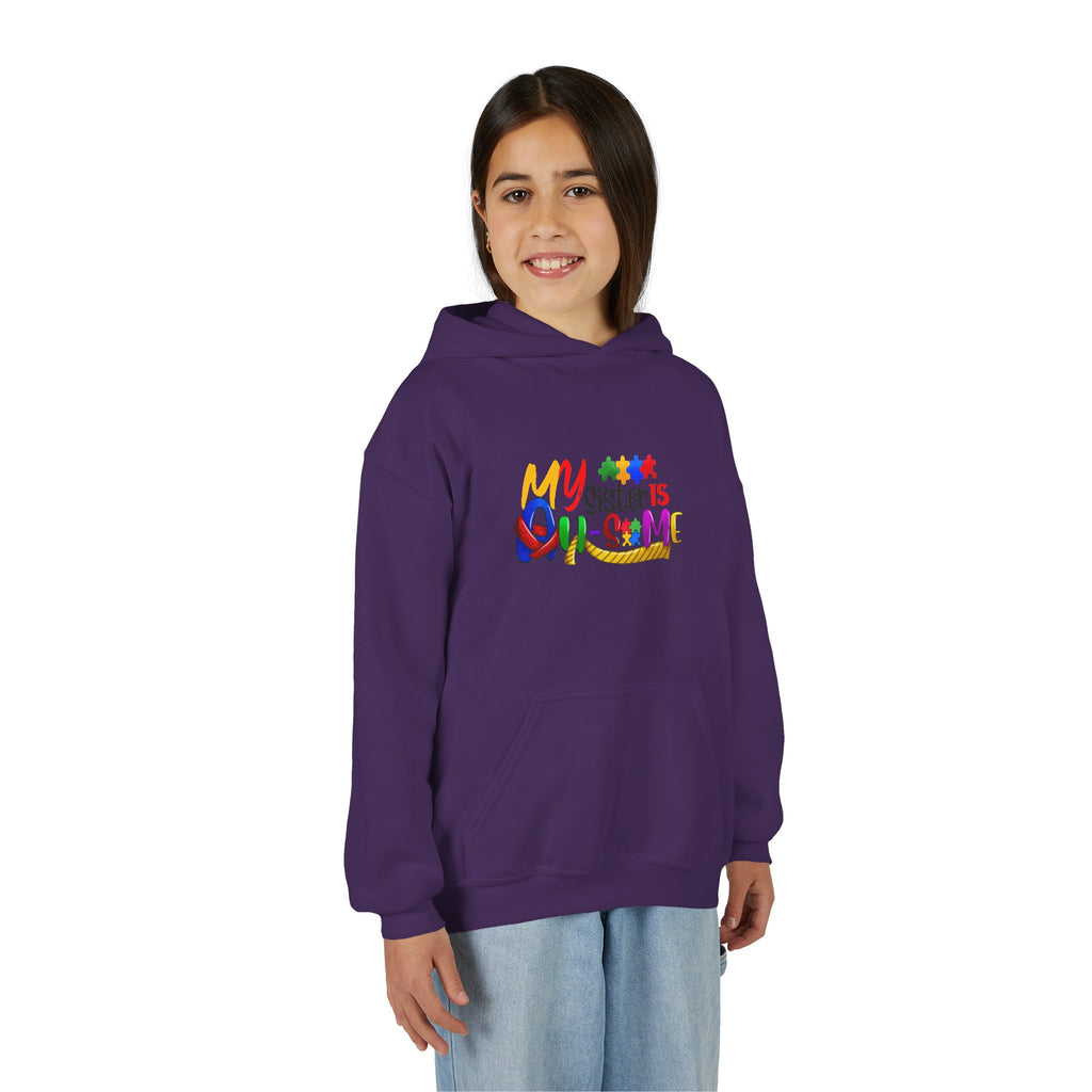 Youth Hoodie — "My Sister is Awesome" Colorful Kids Pullover