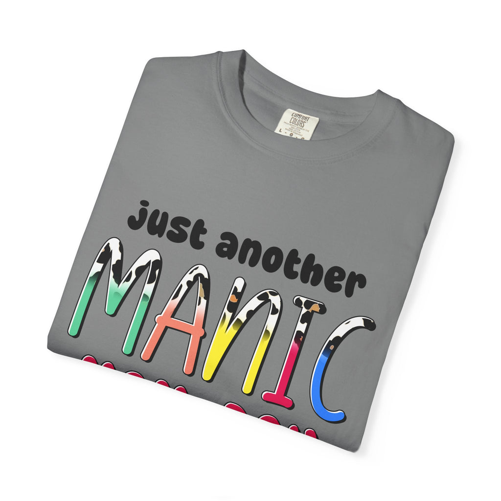 Mom-Day Graphic T-Shirt — "Just Another Manic Mom-Day" Colorful Mother's Day Tee