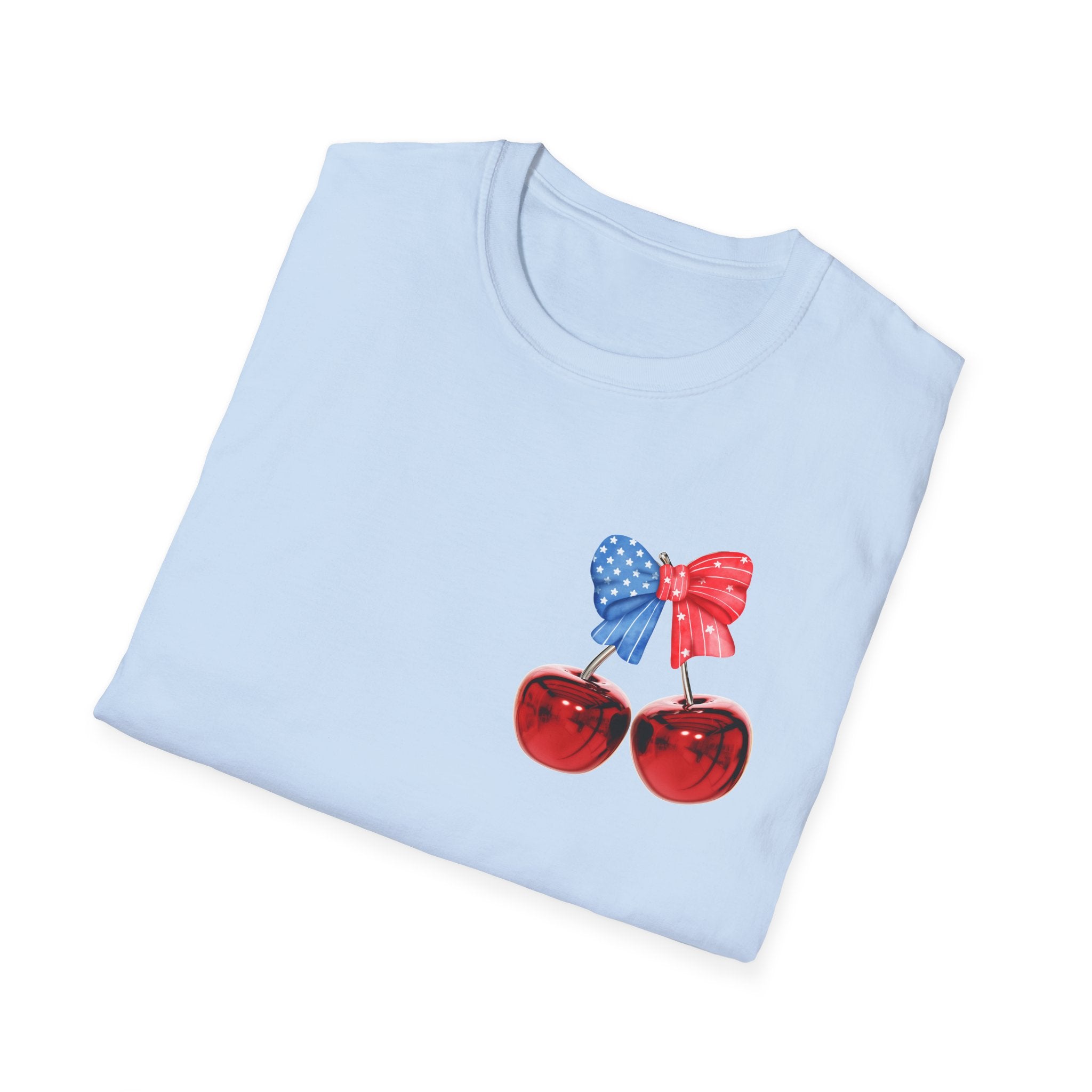Patriotic Cherry Graphic T-Shirt