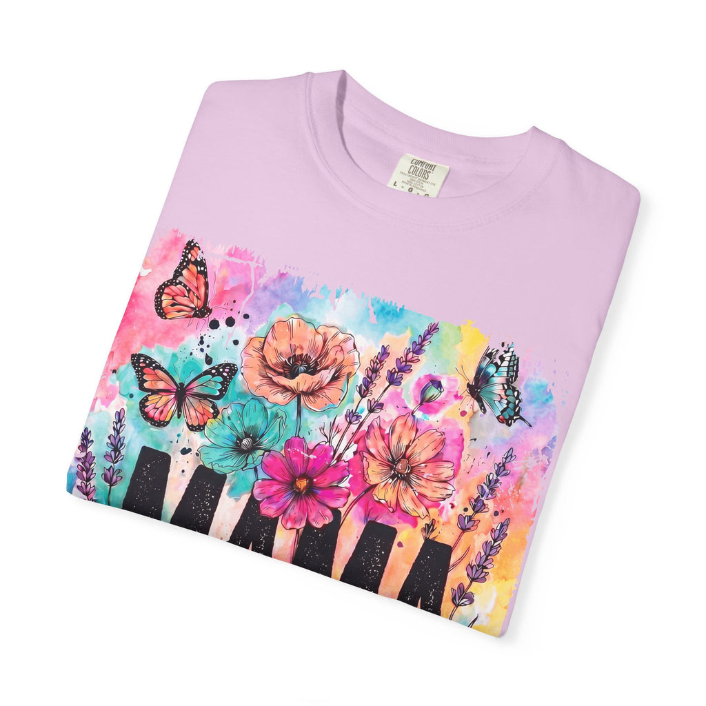 Mama Floral Tee — Colorful Butterflies & Flowers Mother's Day T-Shirt