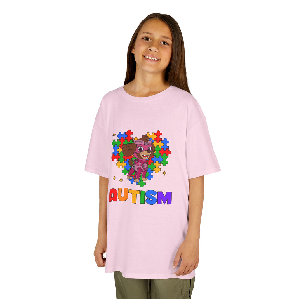 Kids Autism Puzzle Heart T-Shirt — Colorful Awareness Tee for Children