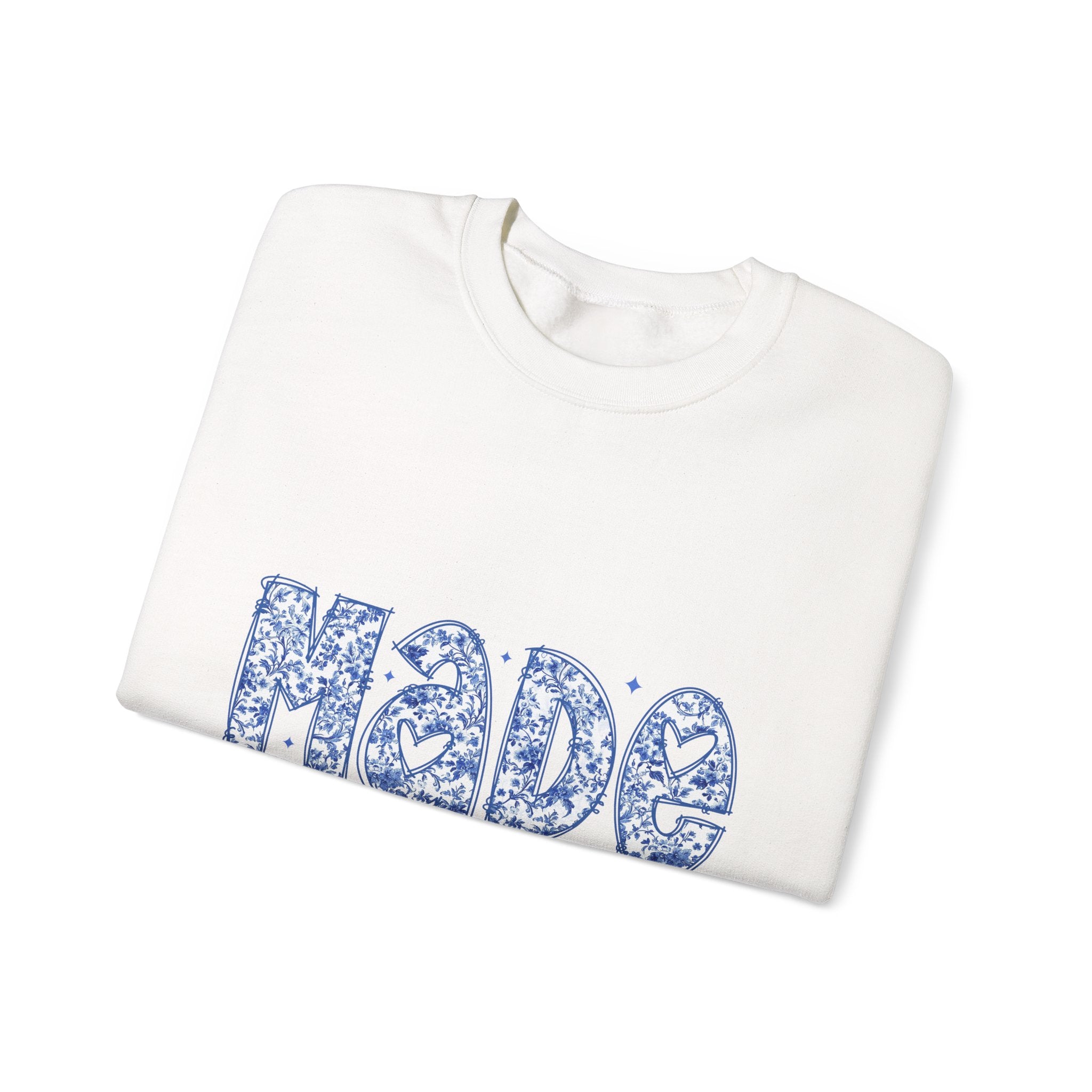 Sweatshirt — "Made for More" Floral Inspirational Crewneck