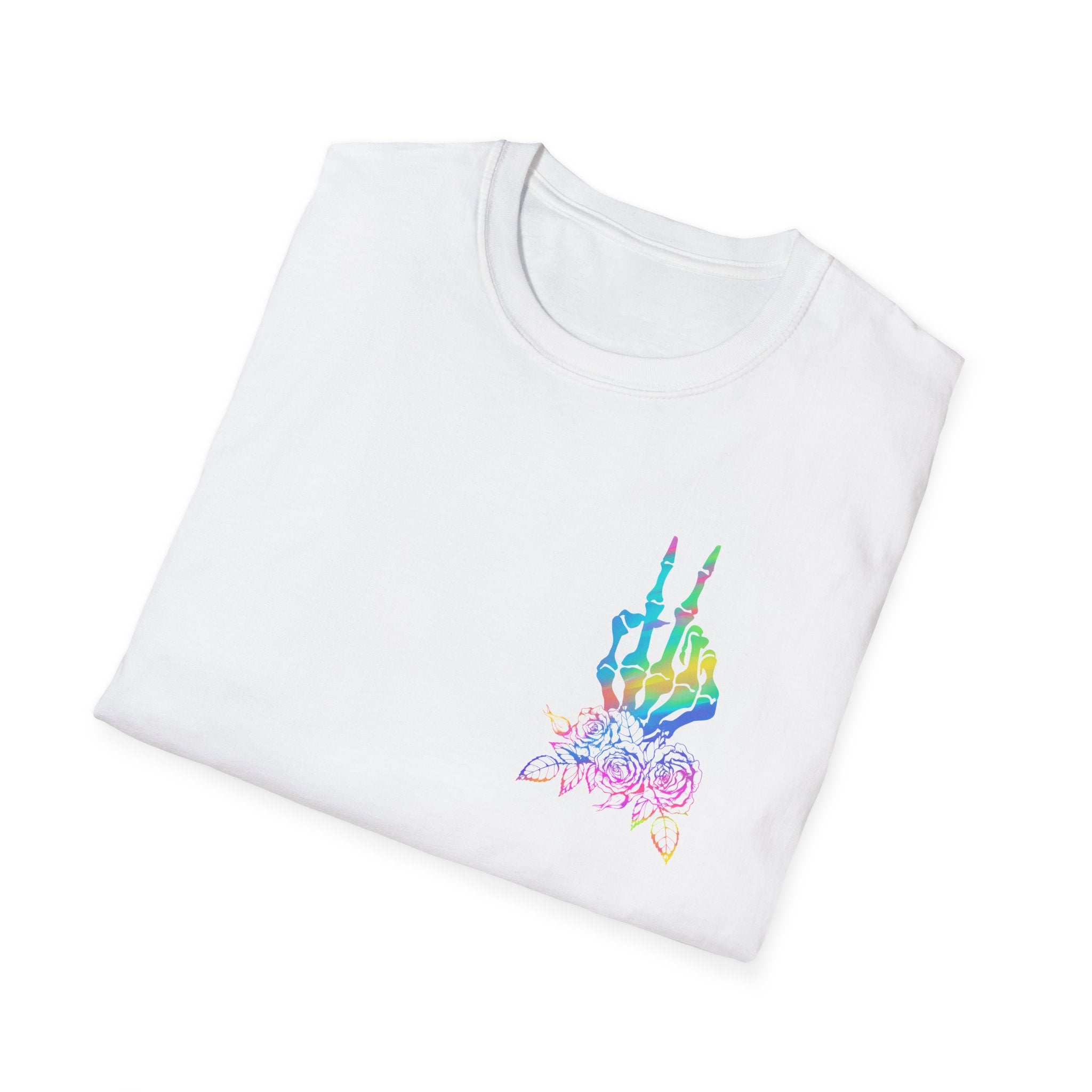 Double-sided Difficult and Talks Back T-Shirt — Colorful Skull Sailor Graphic Tee