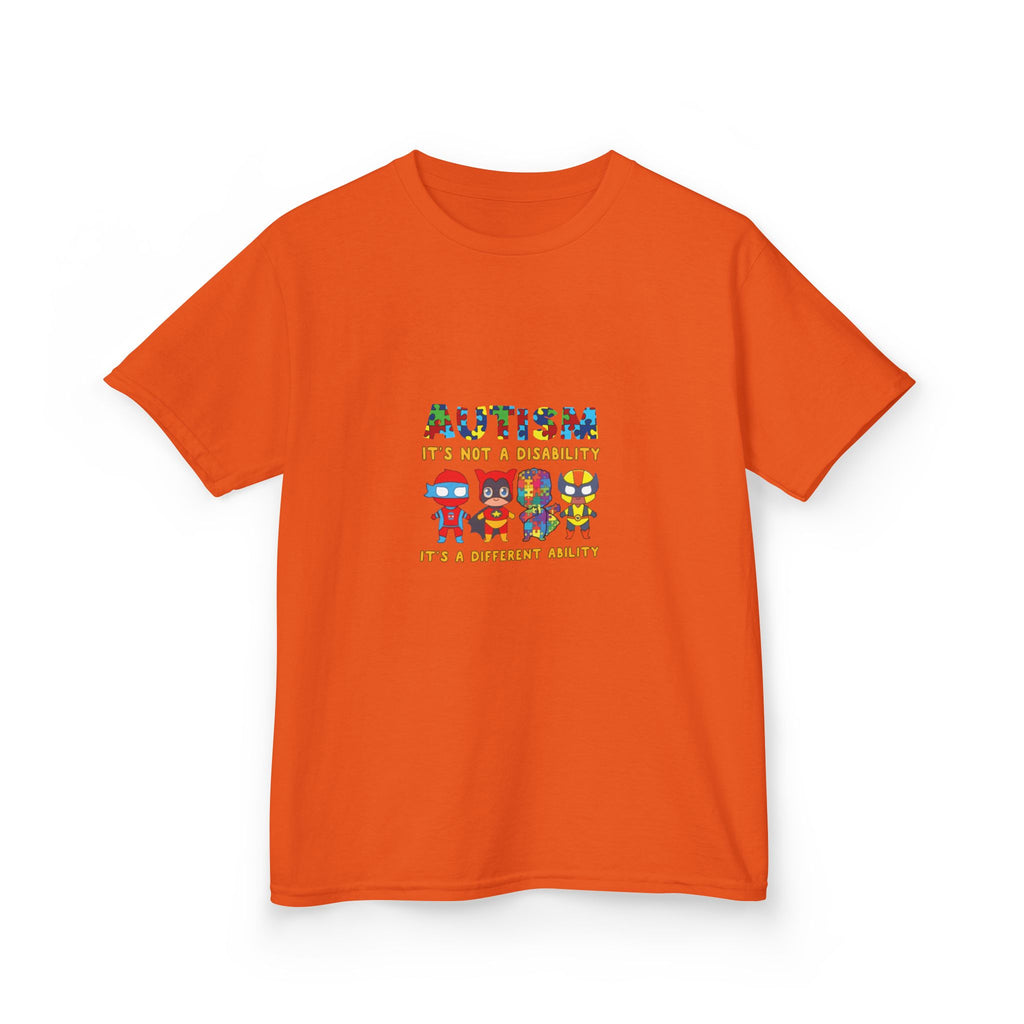 Autism It's Not A Disability Kids T-Shirt — Colorful Neurodiversity Awareness Tee
