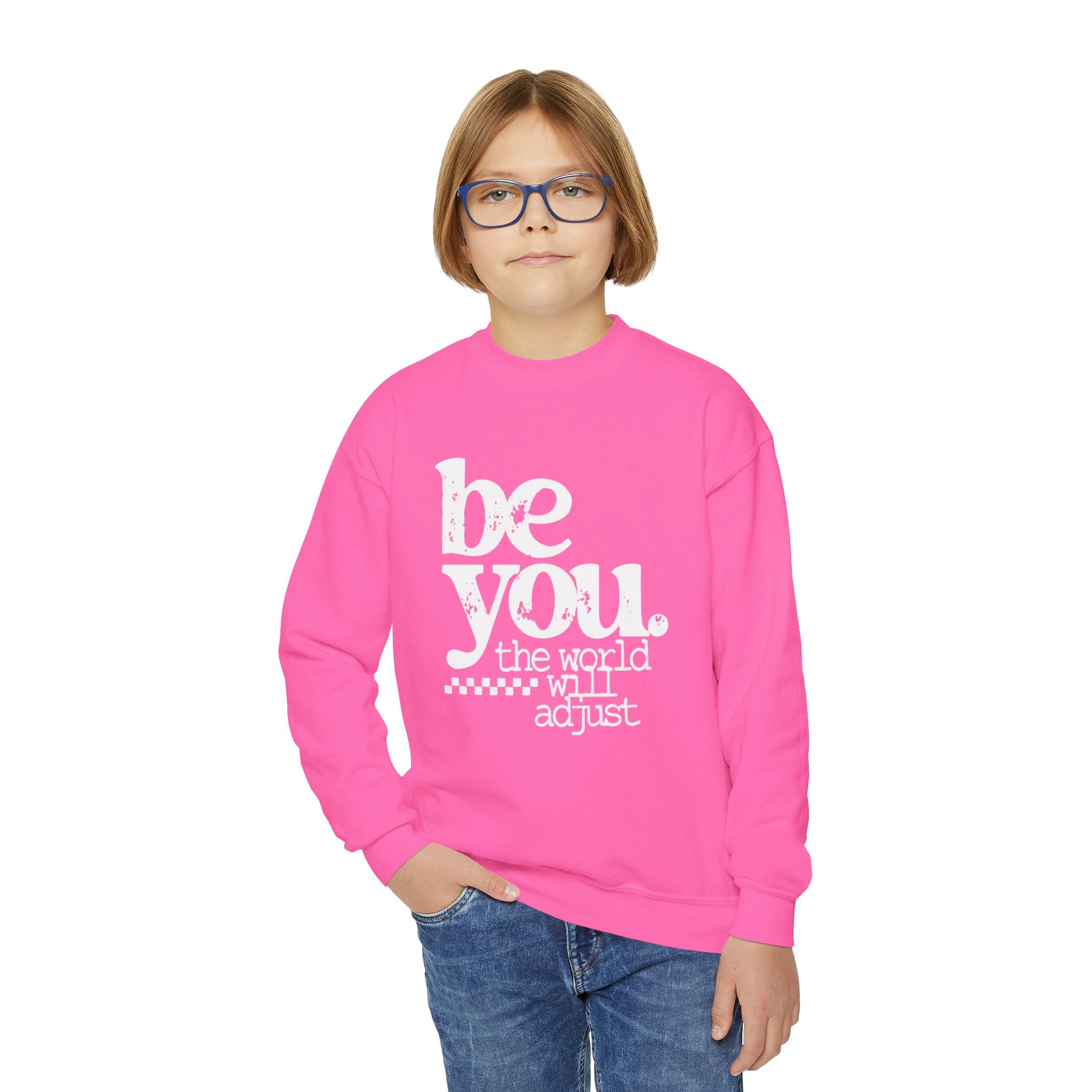 Youth Crewneck Sweatshirt — Classic White Kids Pullover